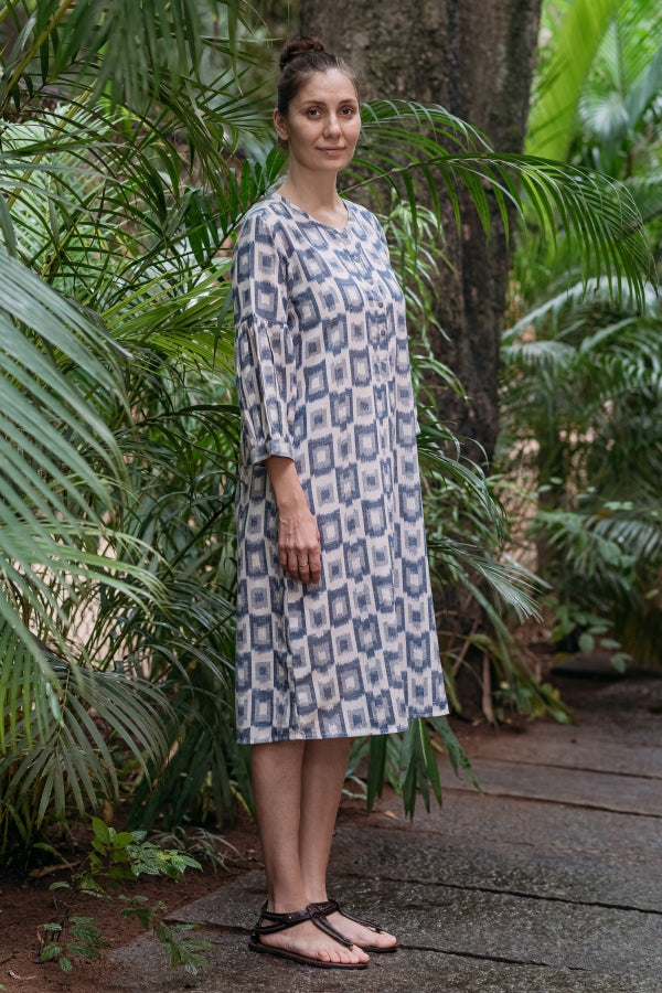 Jigsaw Gathered Sleeve Dress