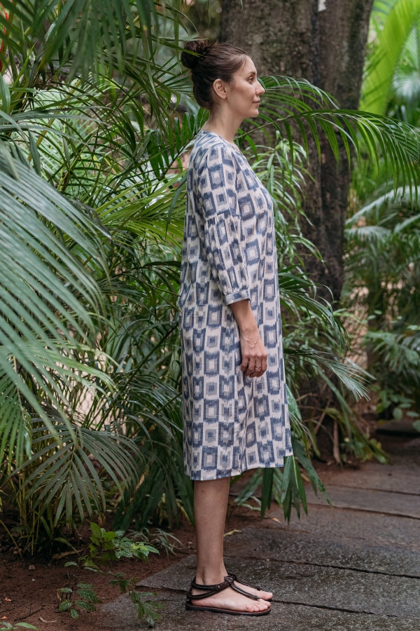 Jigsaw Gathered Sleeve Dress