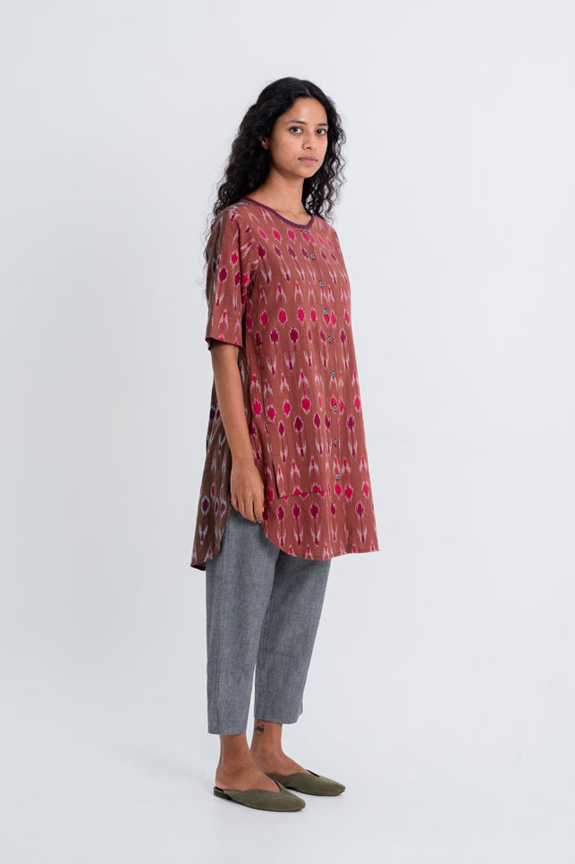 Paprika Button Tunic