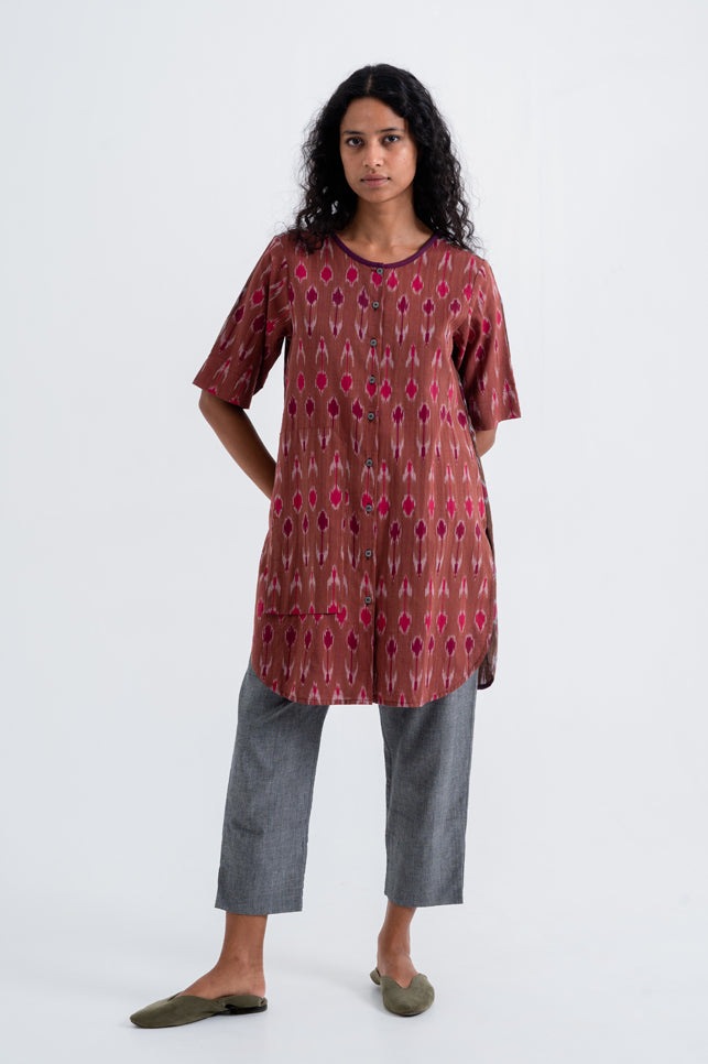 Paprika Button Tunic