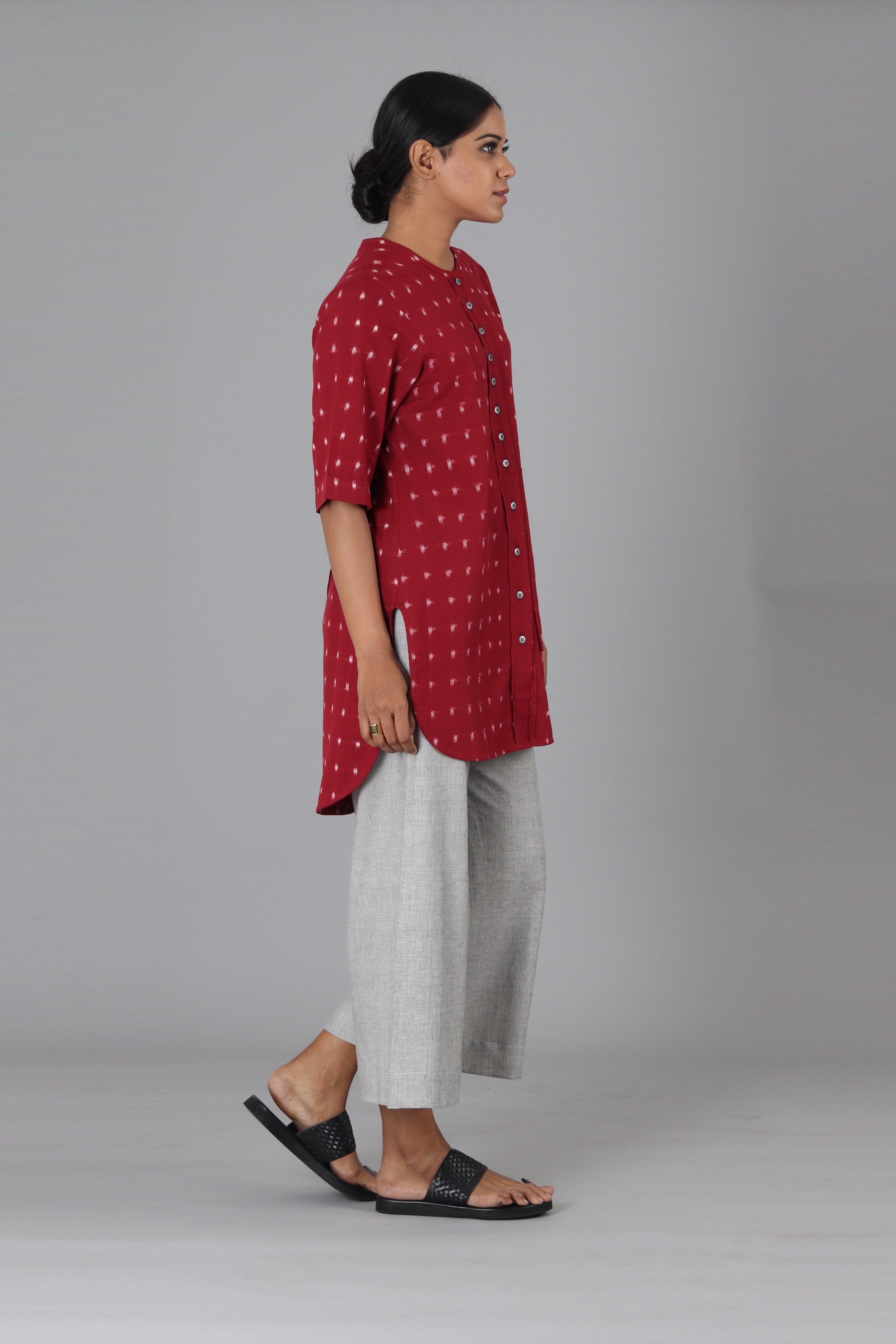 Red Box Tunic Top