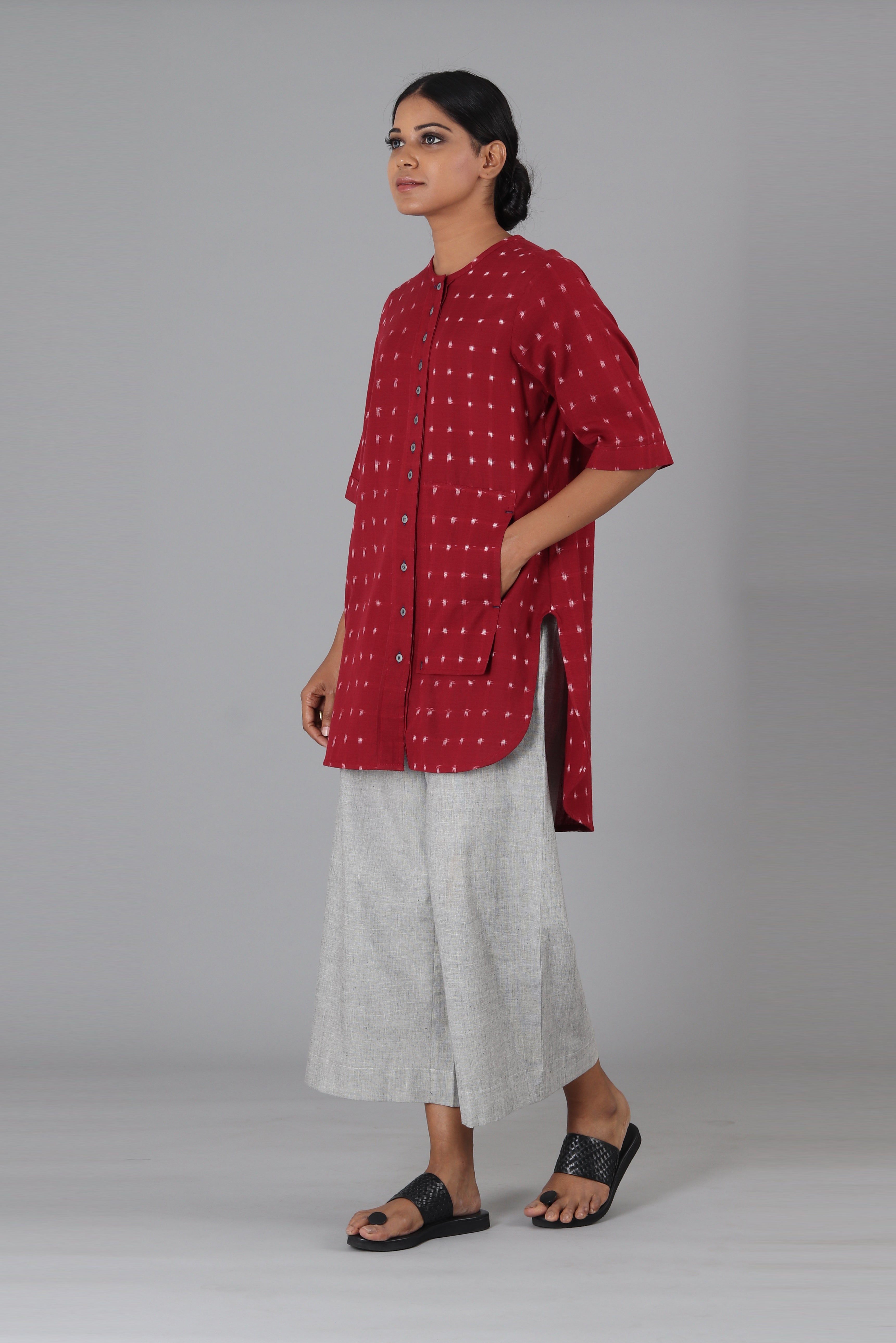 Red Box Tunic Top