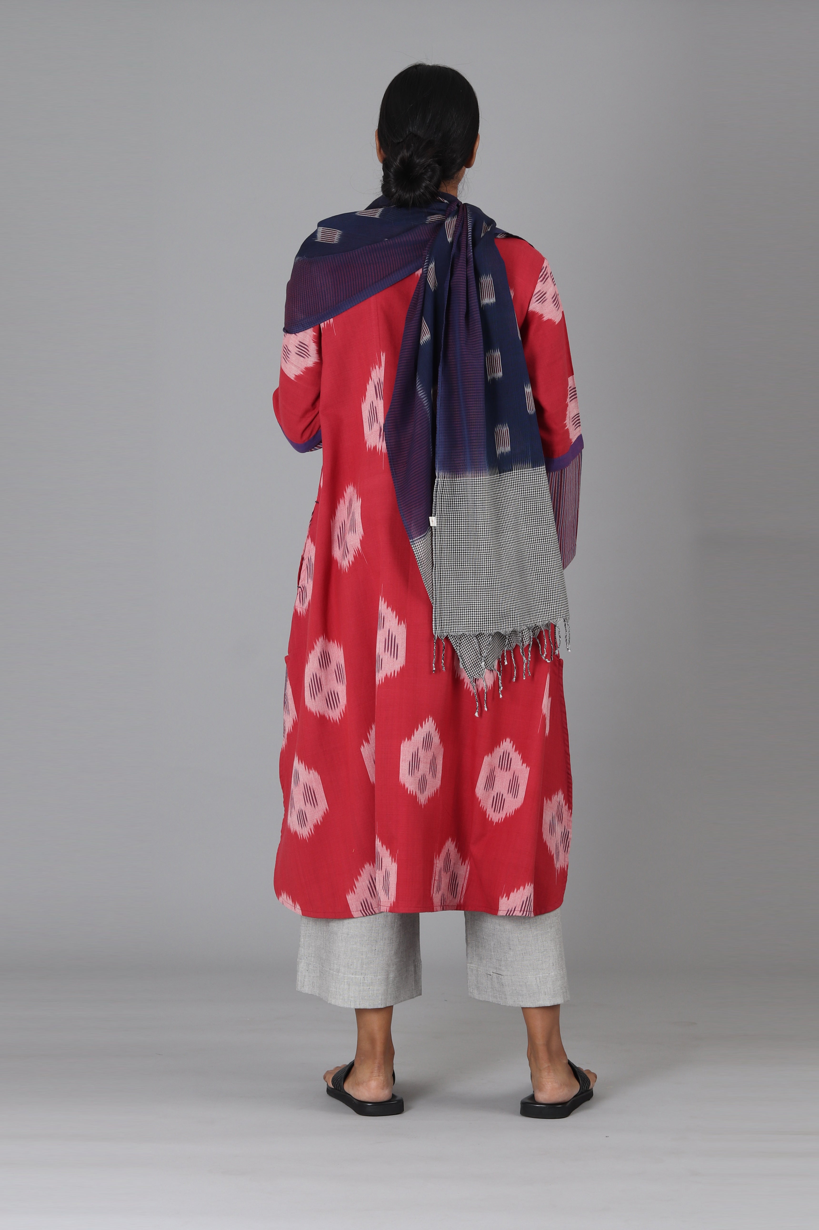 Red Circle Long Kurta