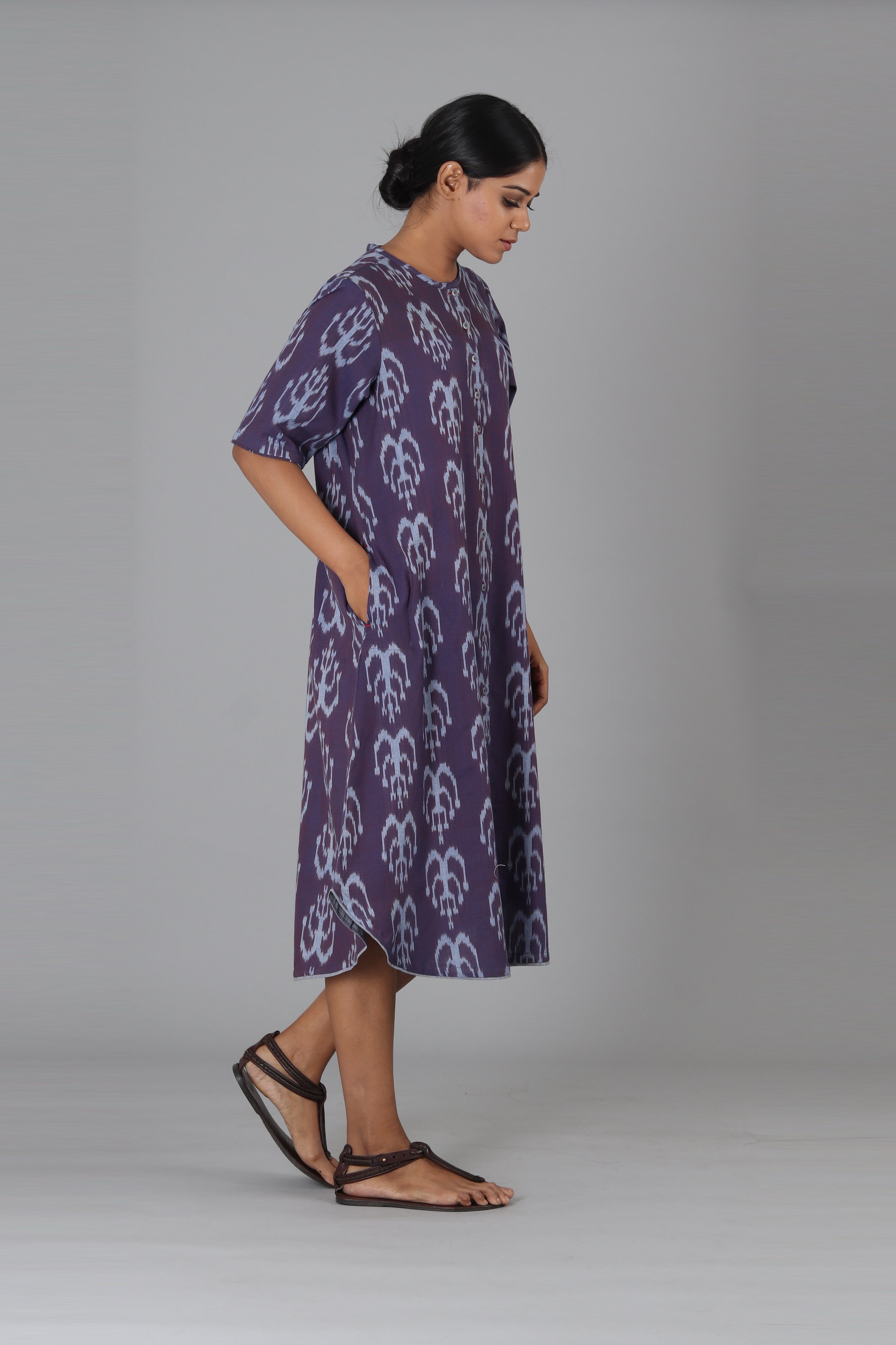 Brown Fountain Open Long Jacket