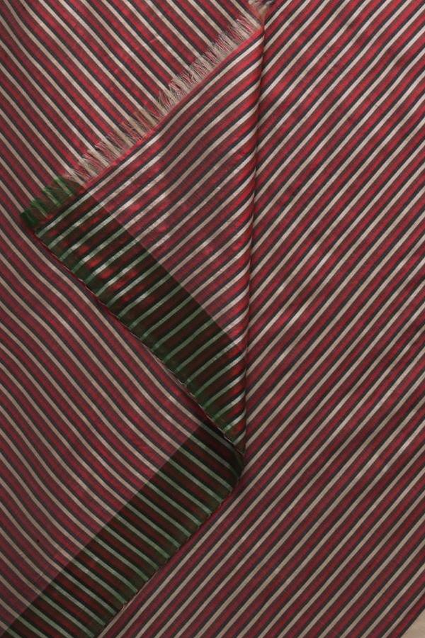 Off White Flower Uzbek Silk Saree