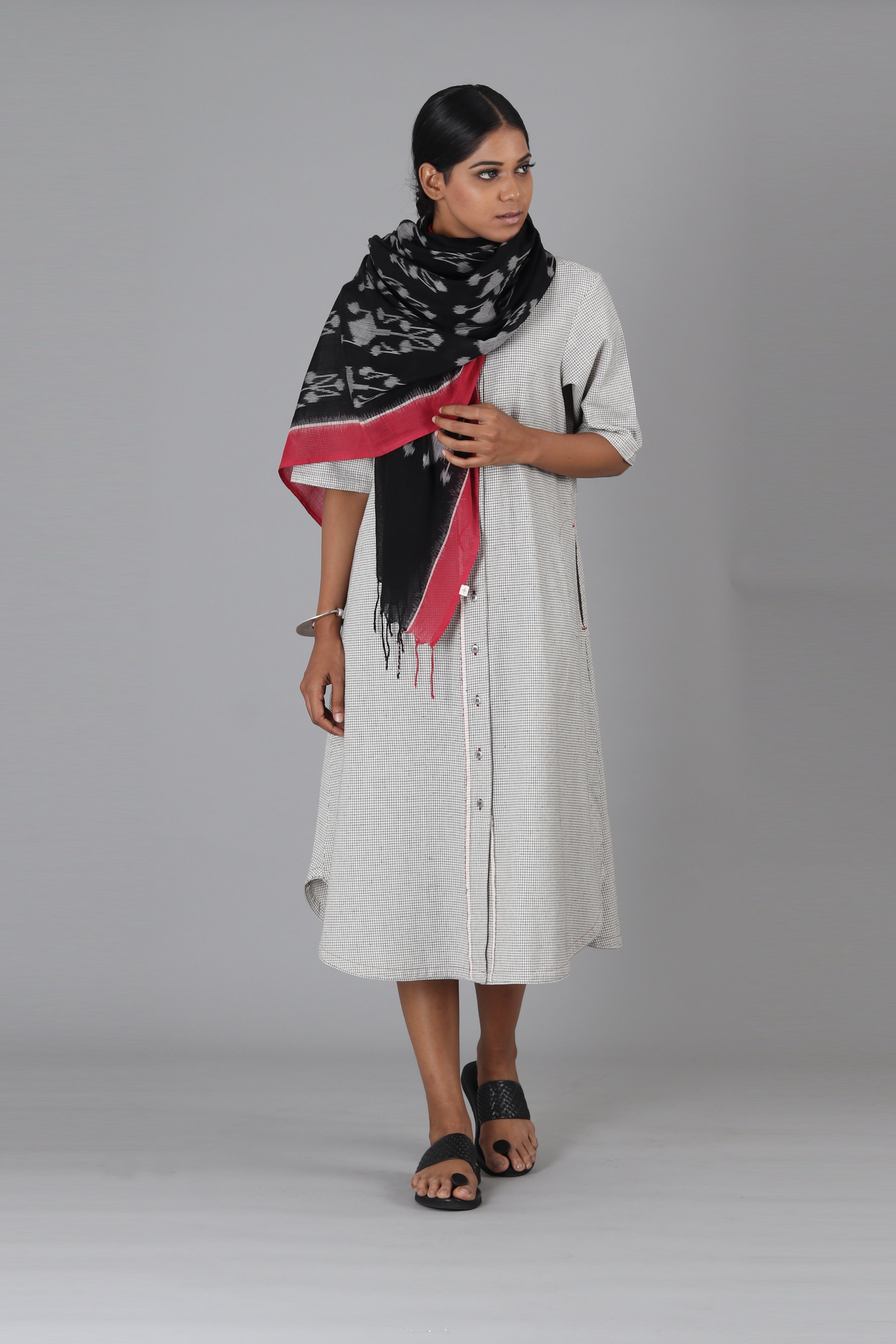 White Doria Open Long Jacket