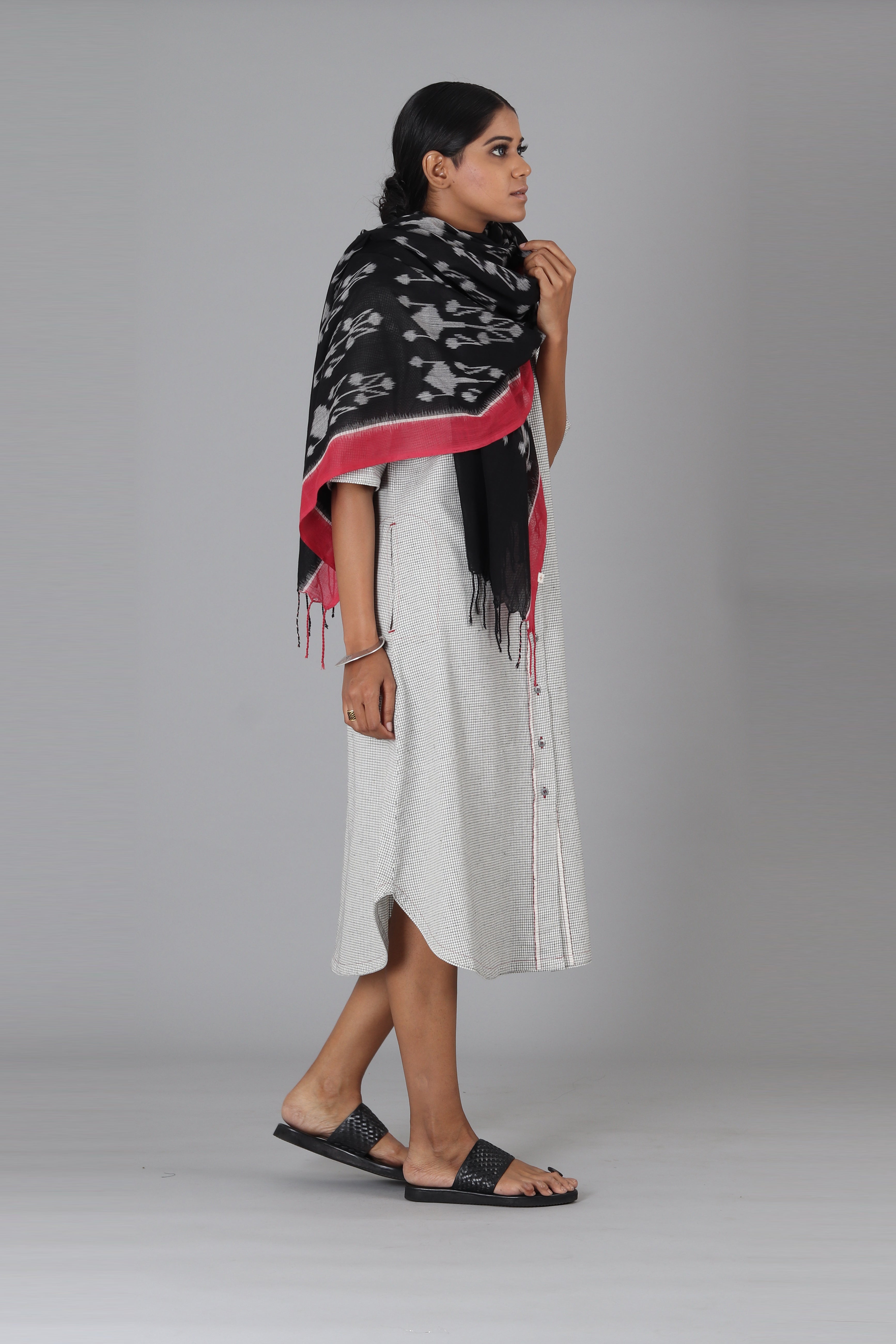 White Doria Open Long Jacket