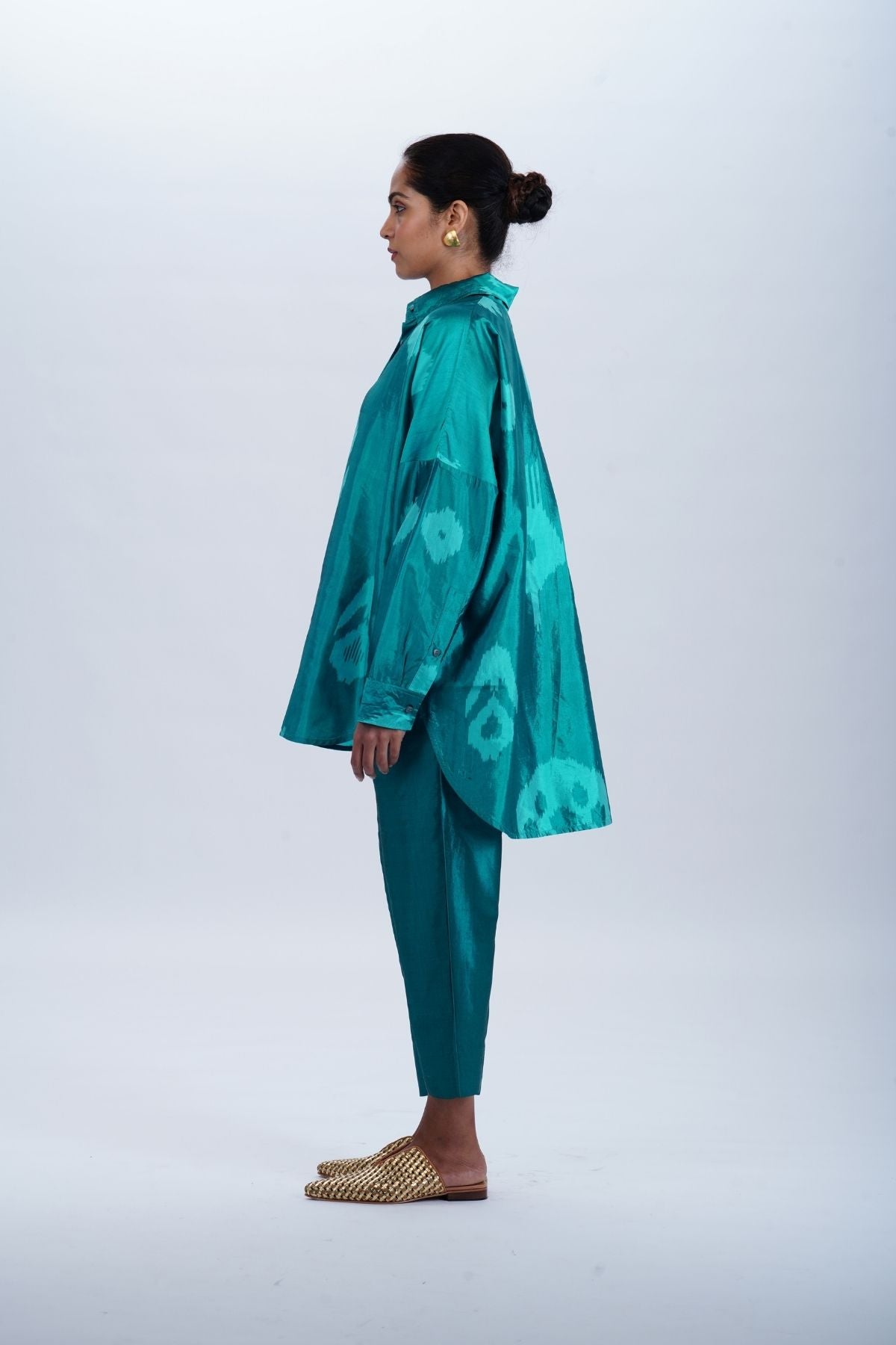 TURQUOISE RELAXED SHIRT