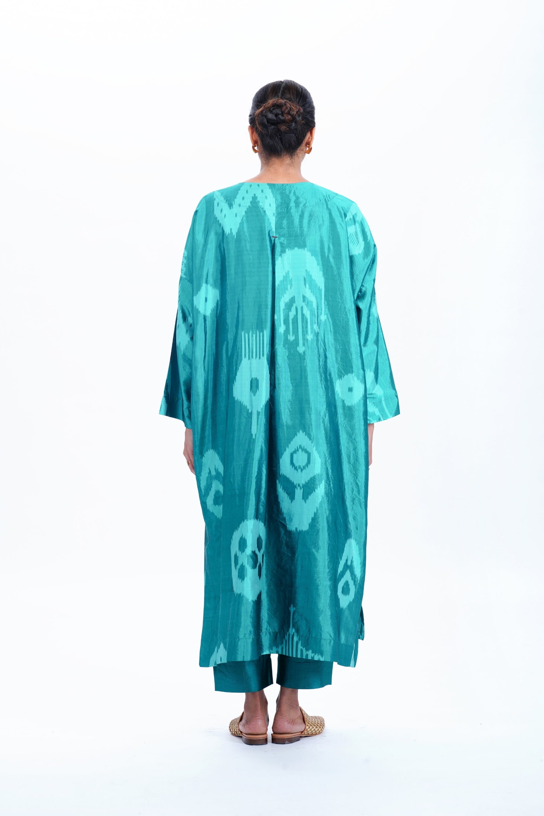 TURQUOISE ANTIFIT KURTA CO-ORD