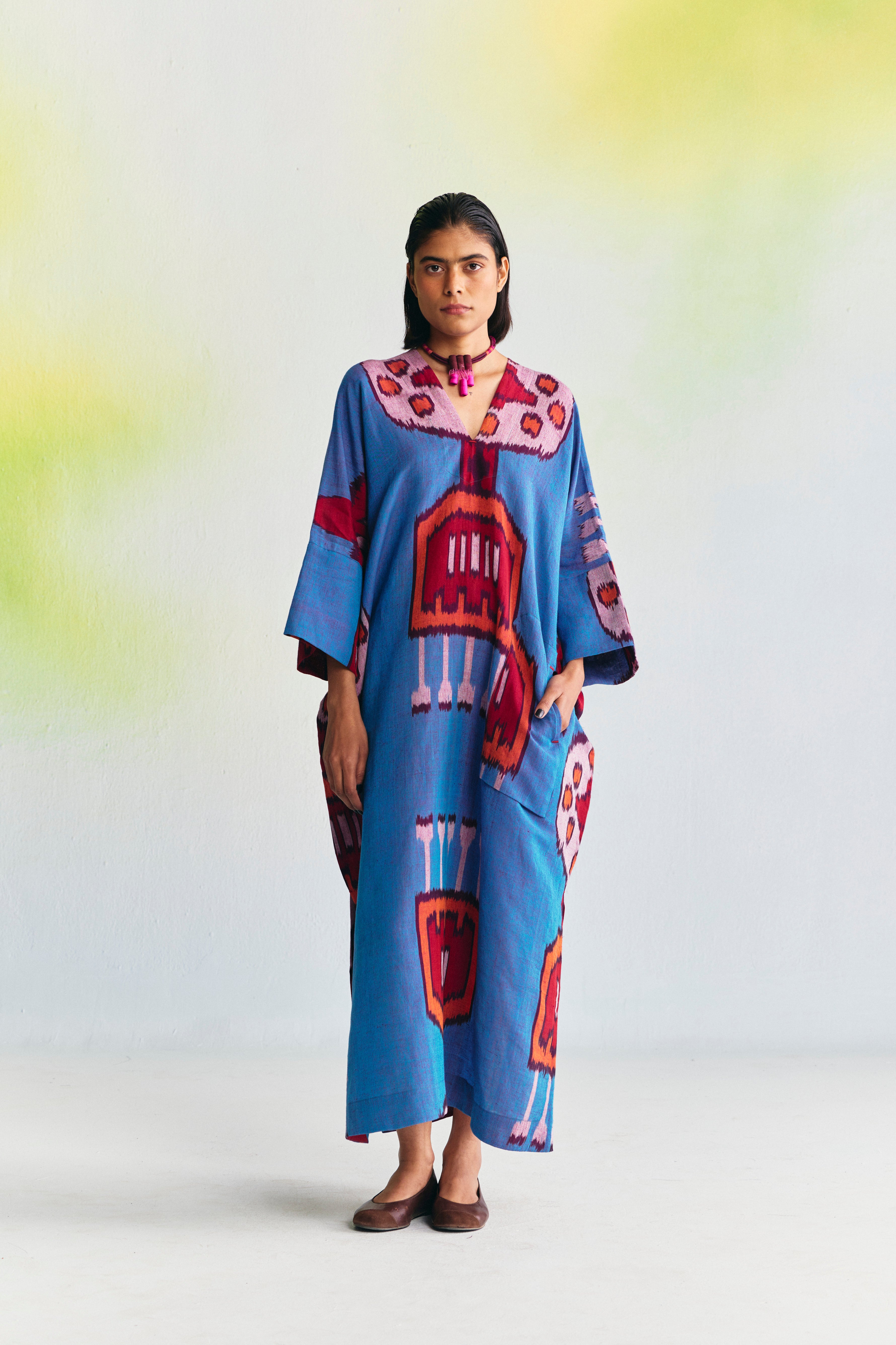 IXCHEL LINEN DORI KAFTAN