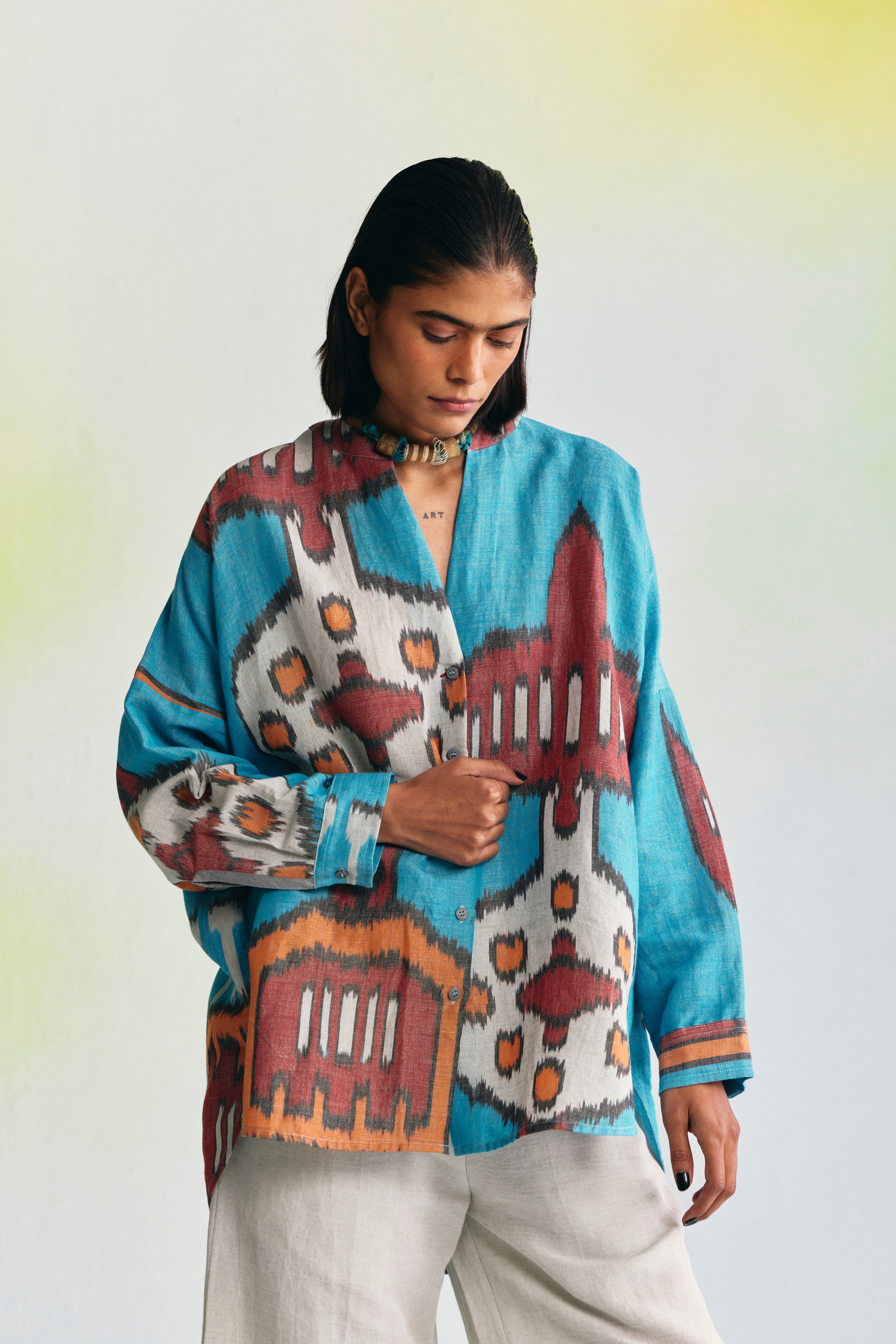 CLAY LINEN RELAXED SHIRT