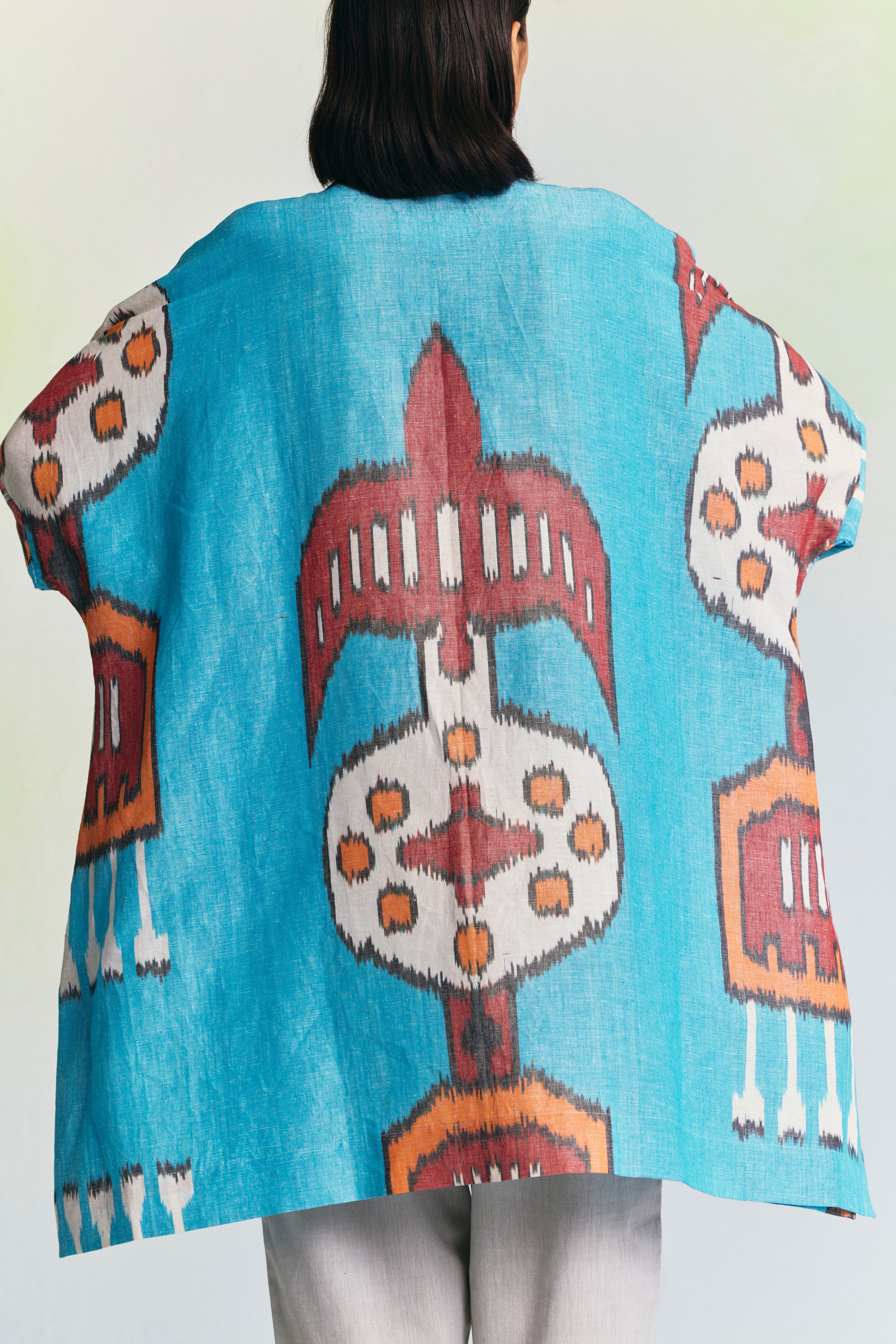 LIMESTONE LINEN BOXY TUNIC