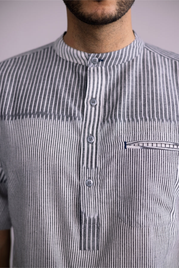 Concrete Jungle Half Button Shirt