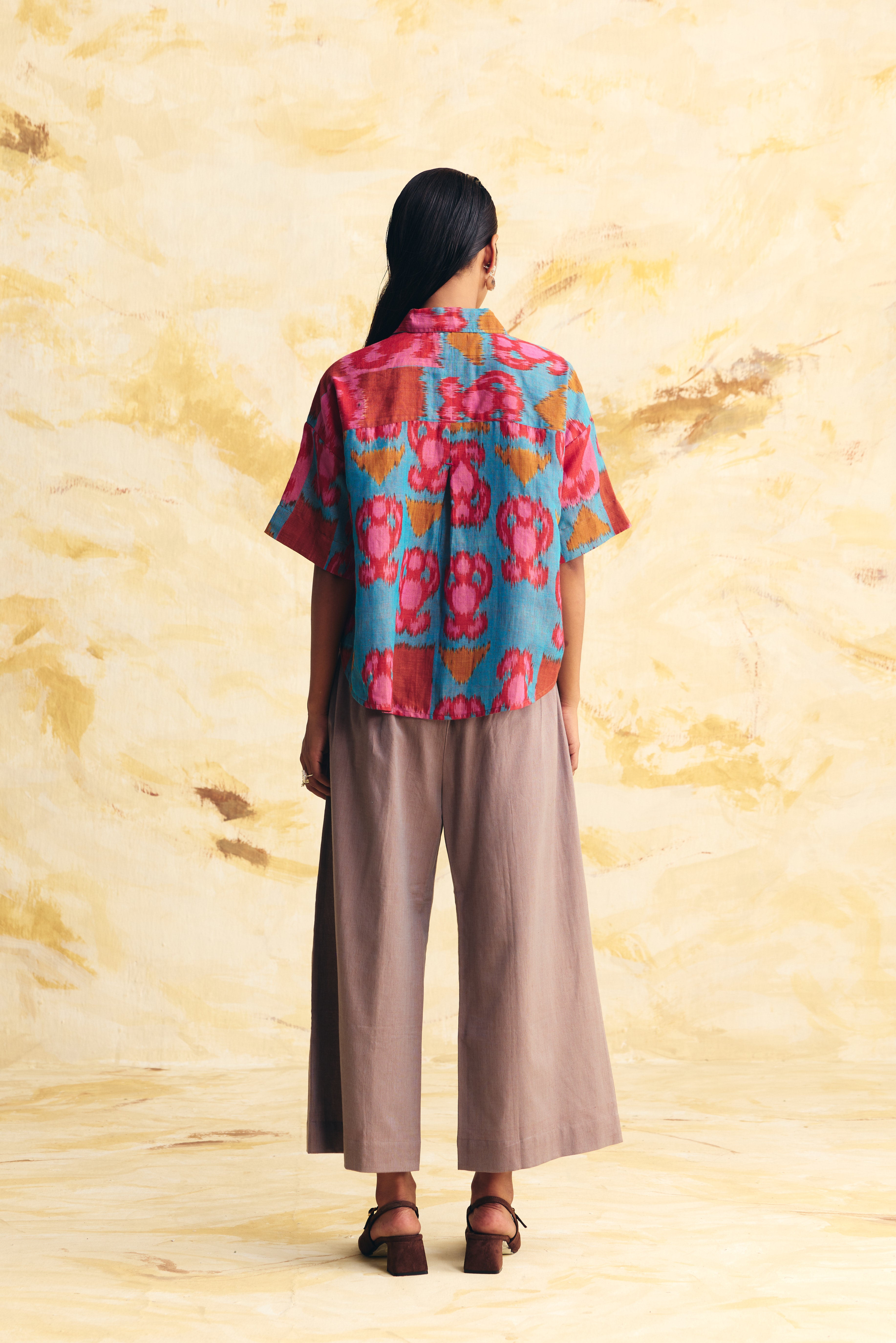 INERTIA LINEN CROPPED SHIRT CO-ORD