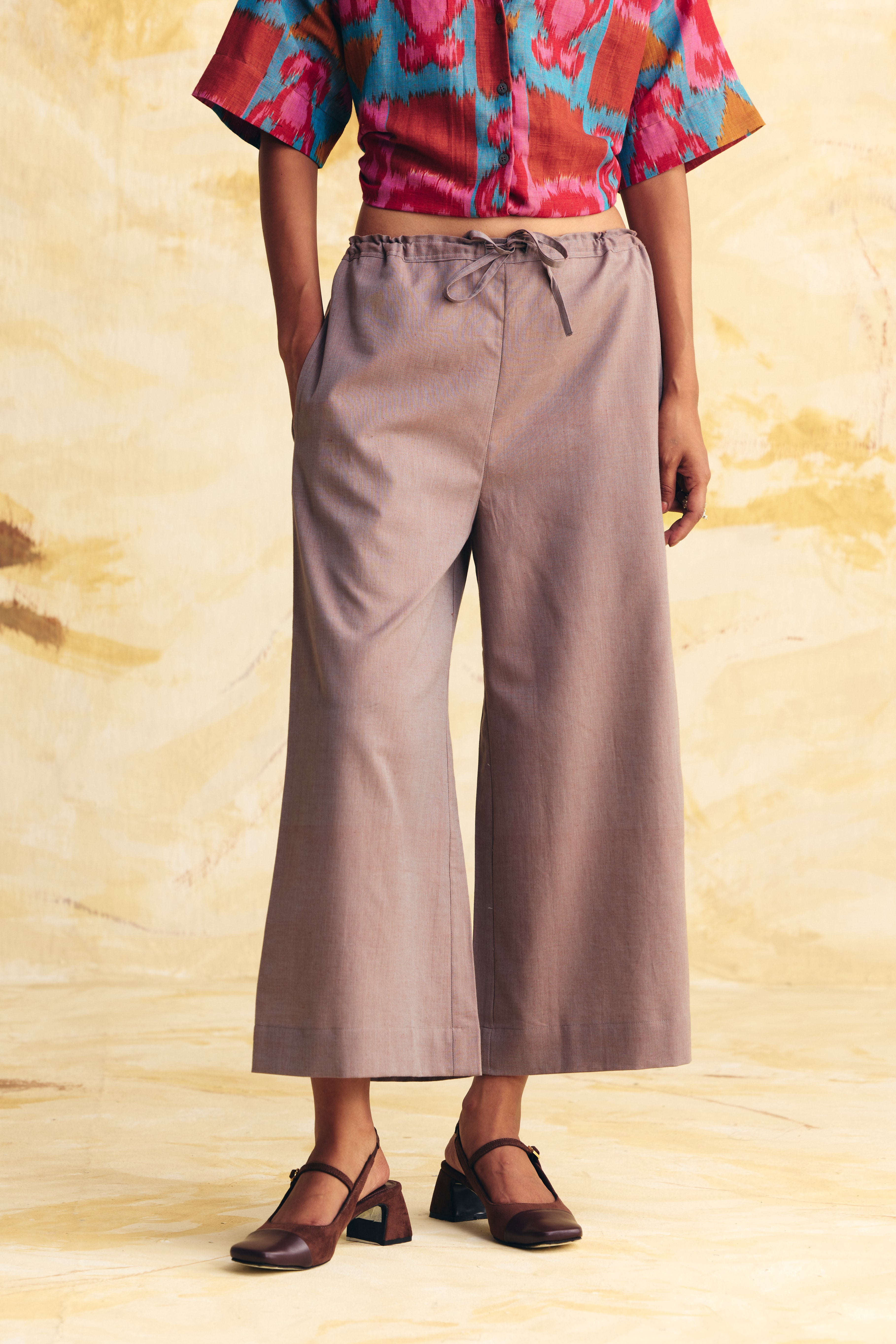 INERTIA LINEN CROPPED SHIRT CO-ORD