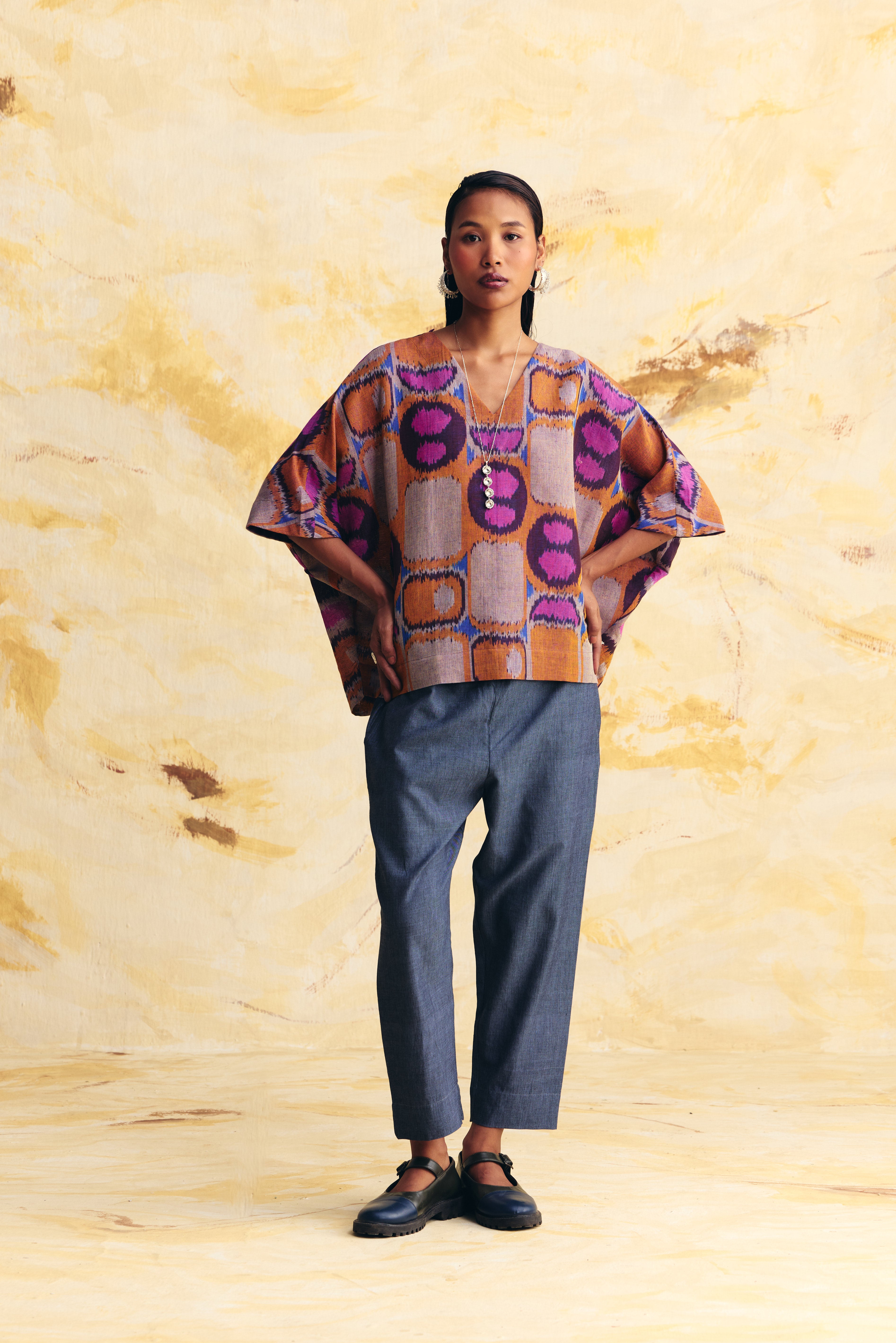 TRANSIT LINEN INVERTED TRAPEZE TOP CO-ORD
