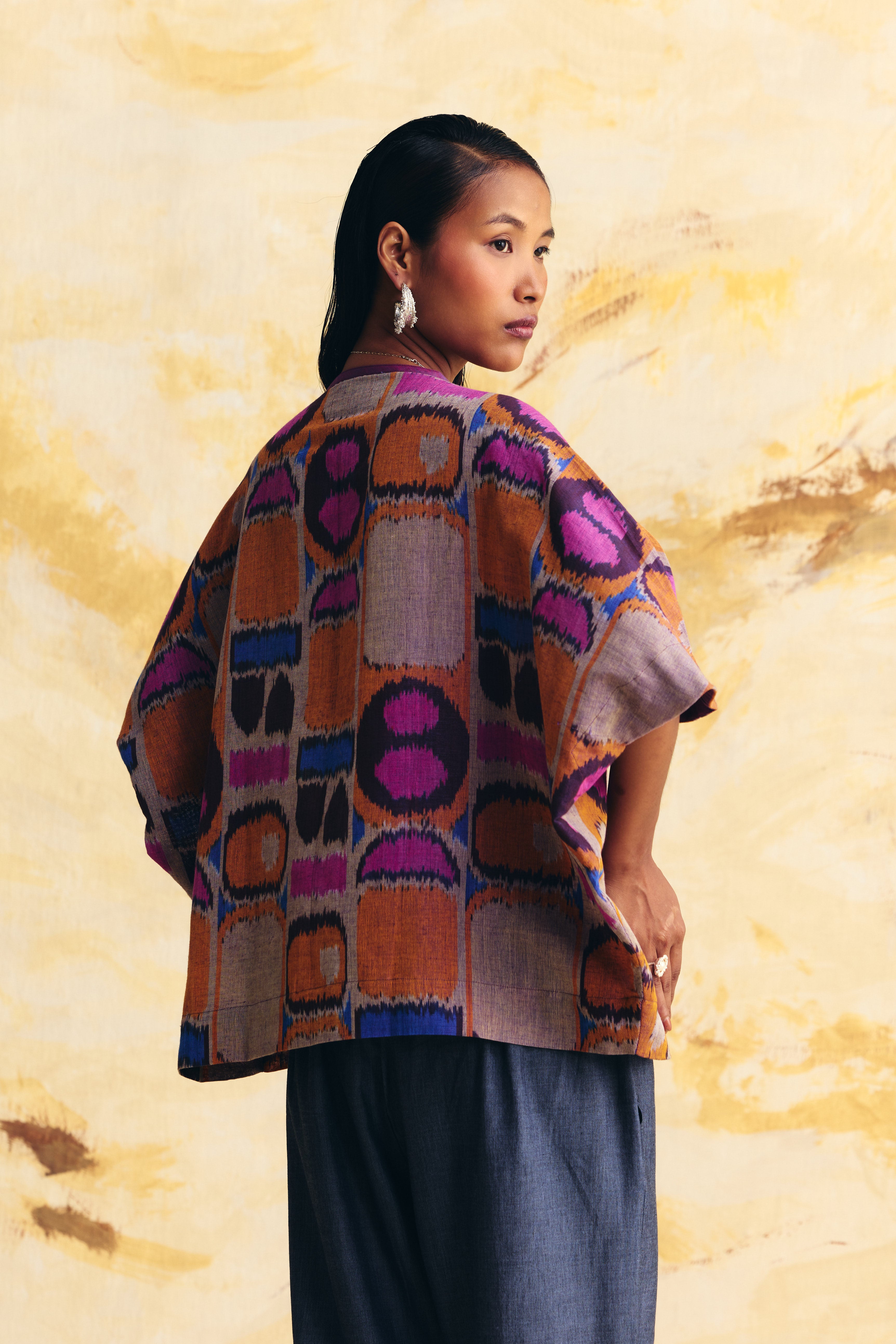 TRANSIT LINEN INVERTED TRAPEZE TOP