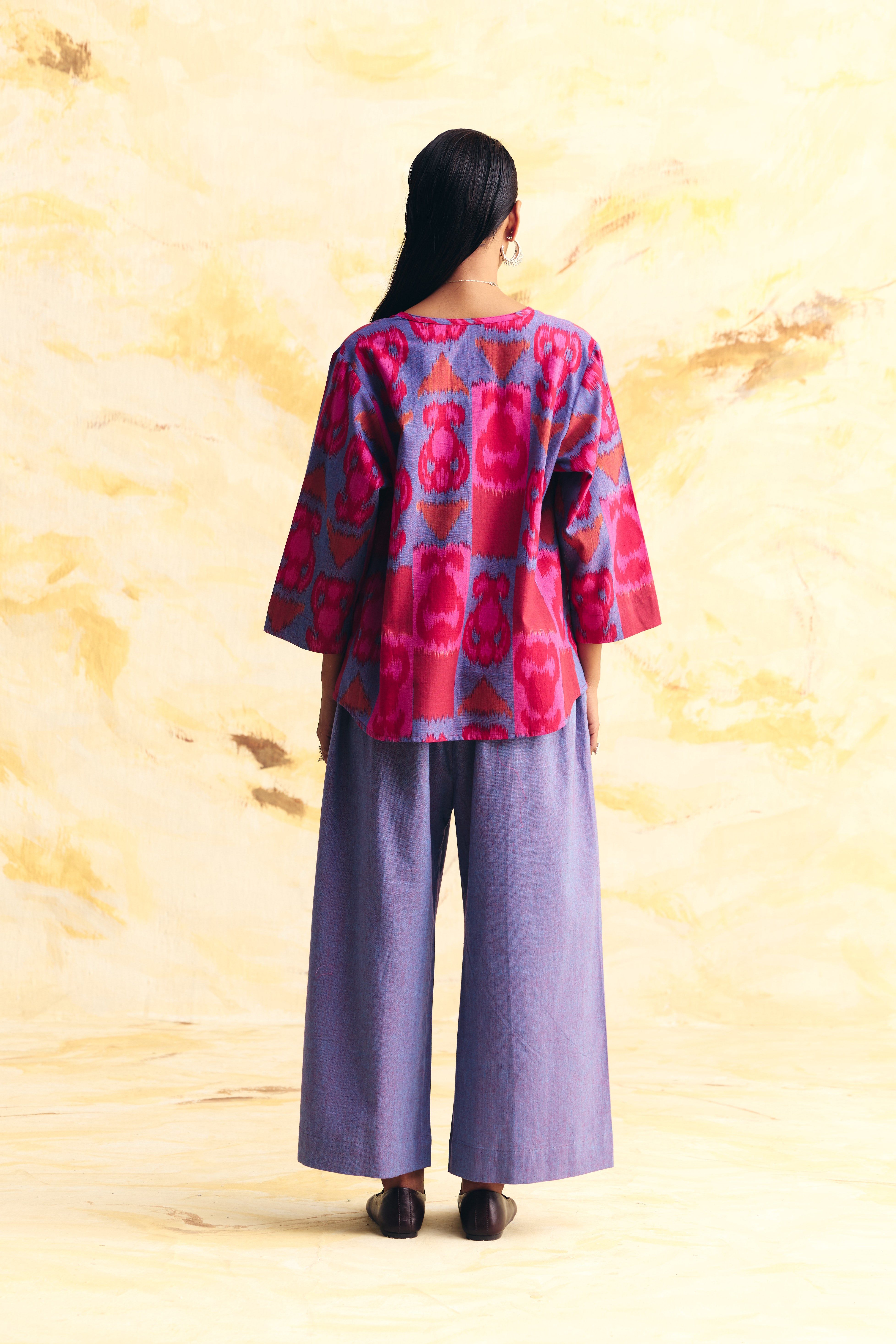 ETHEREAL V NECK TOP CO-ORD