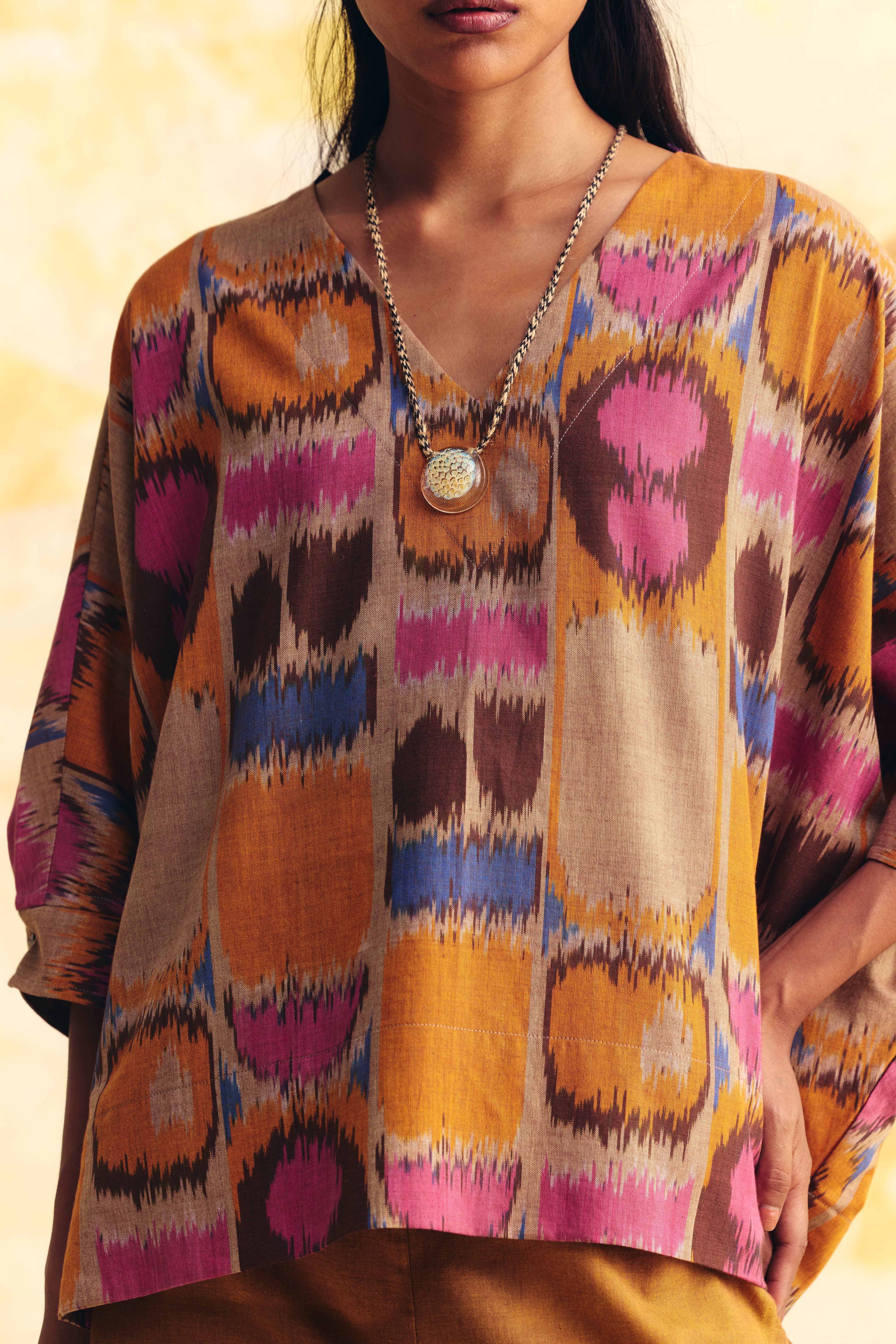 THERMAL DOLMAN BUTTON CUFF TOP