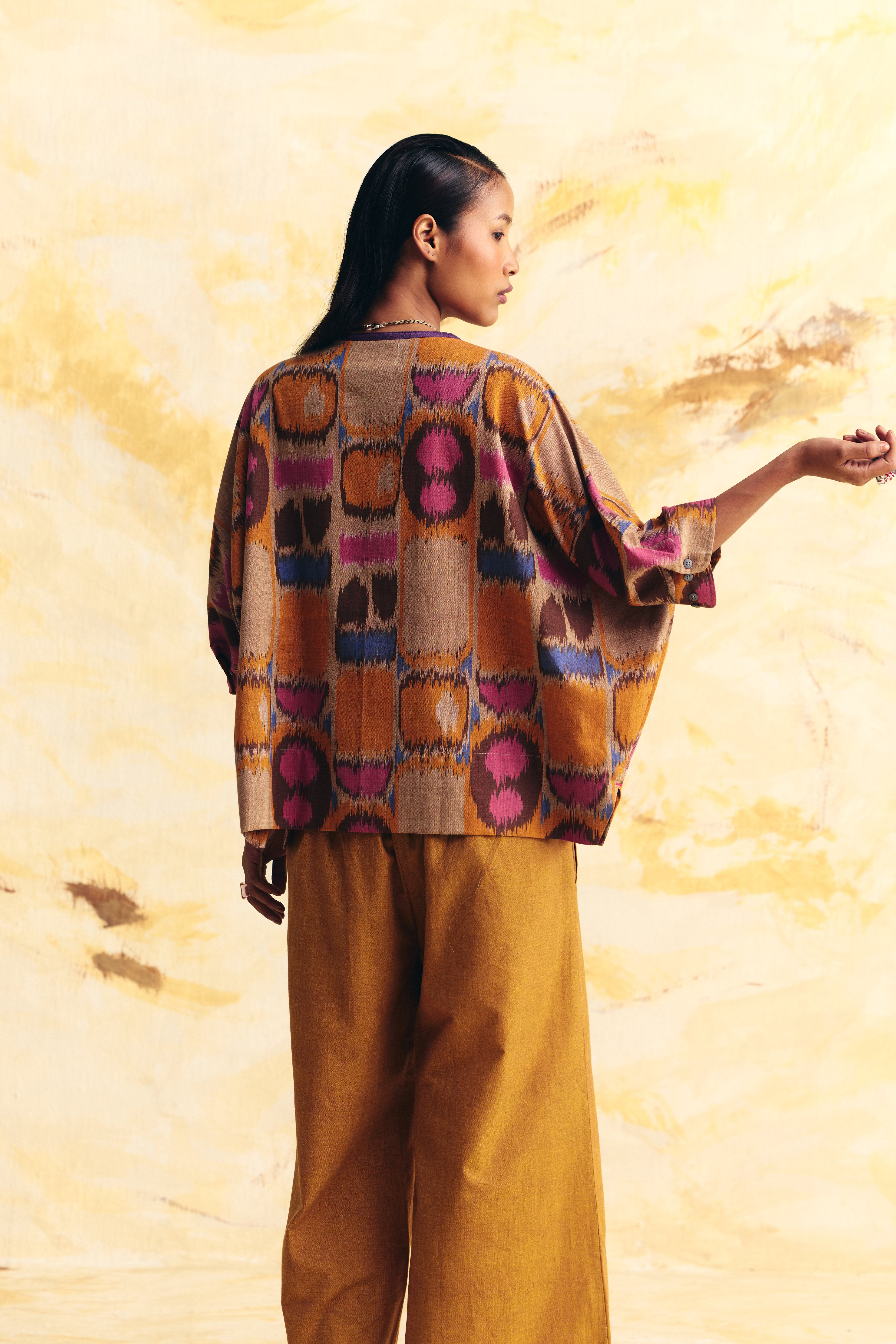 THERMAL DOLMAN BUTTON CUFF TOP