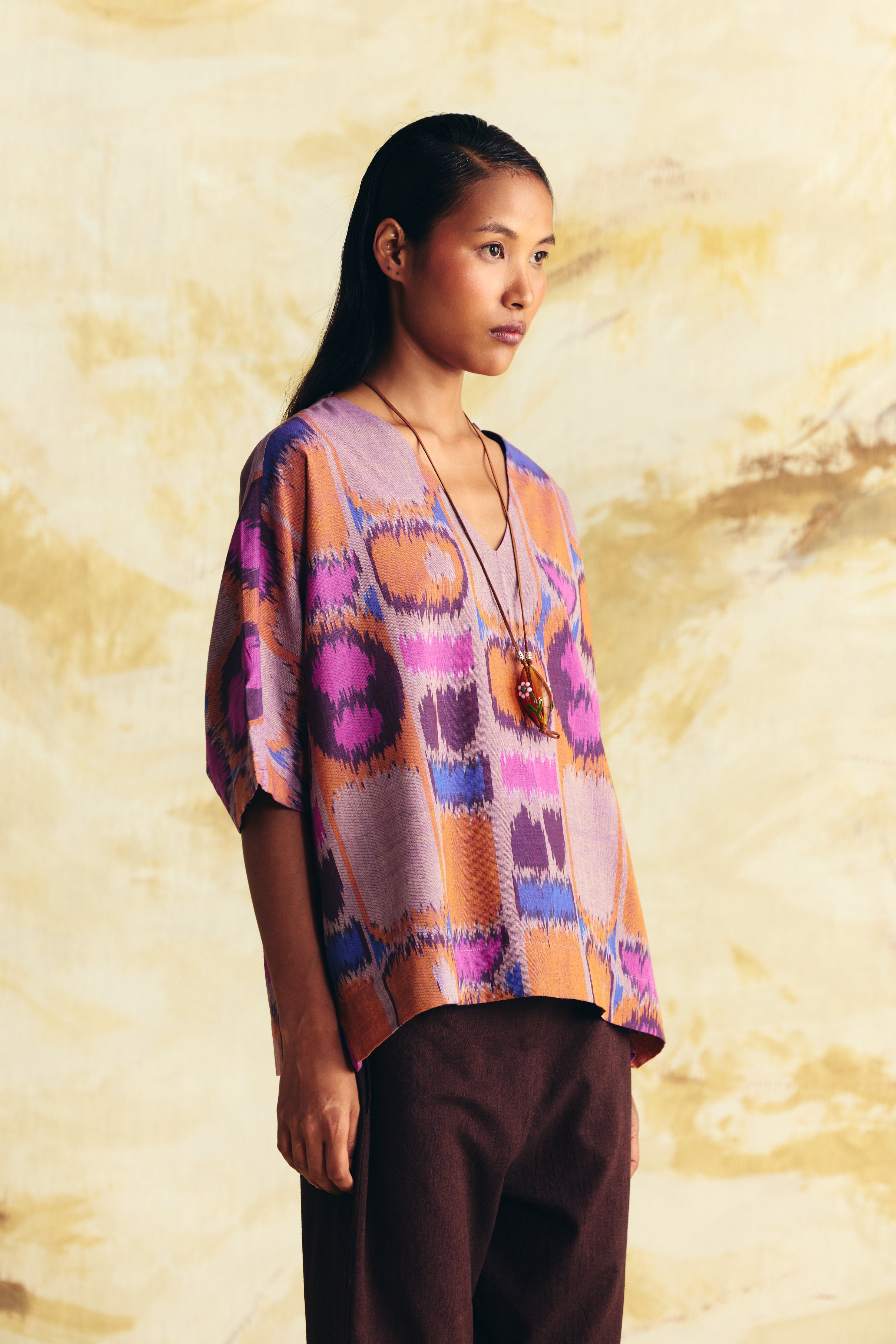 VIBRATION INVERTED TRAPEZE TOP CO-ORD