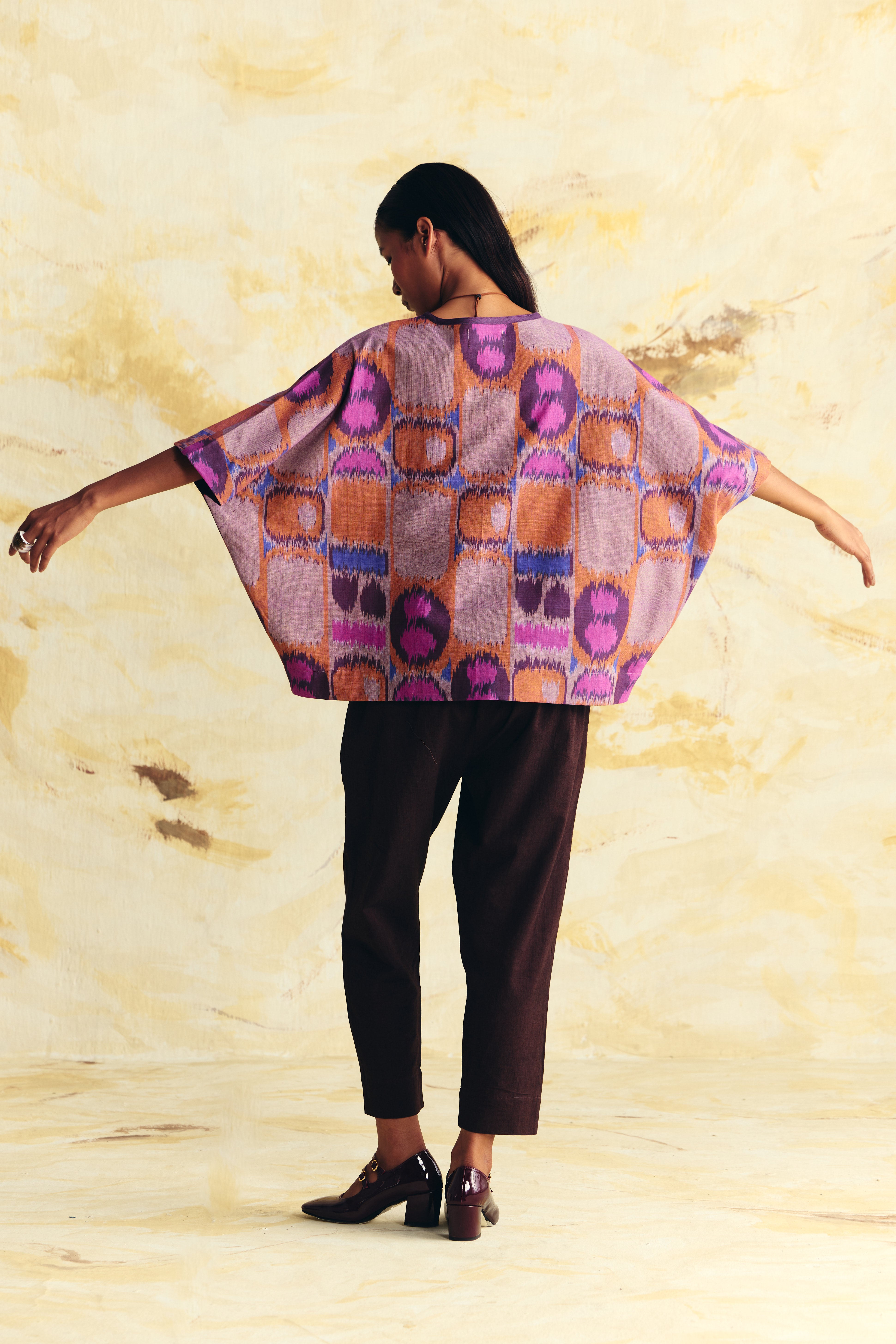 TRANSIT LINEN INVERTED TRAPEZE TOP