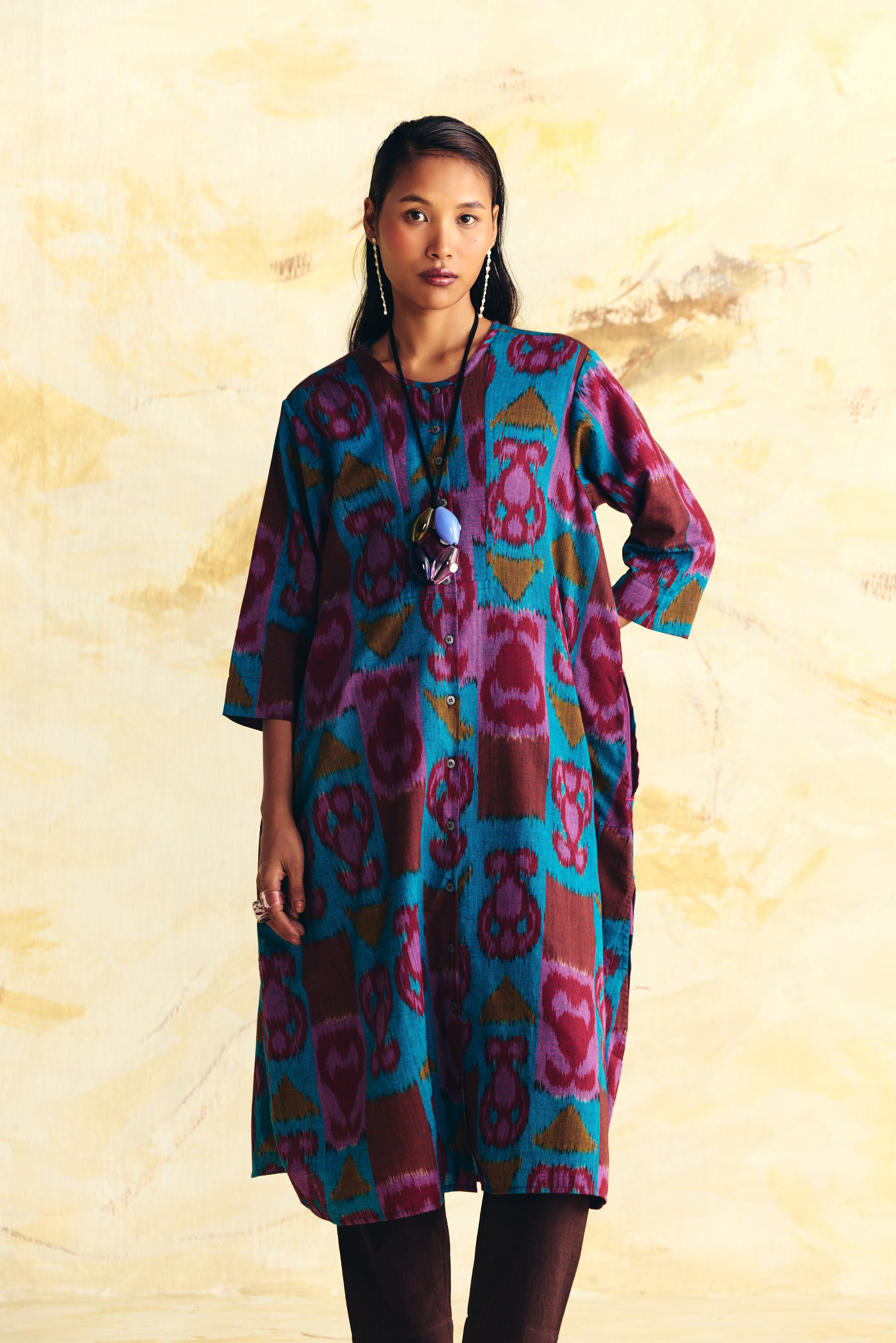 GRAVITY YOKE DRESS