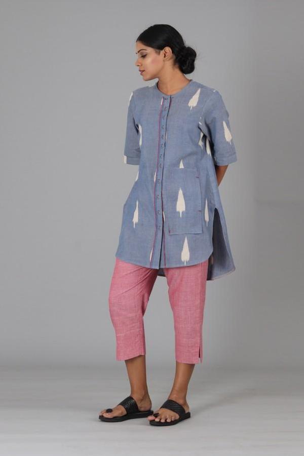 Light Pink Capri Trouser