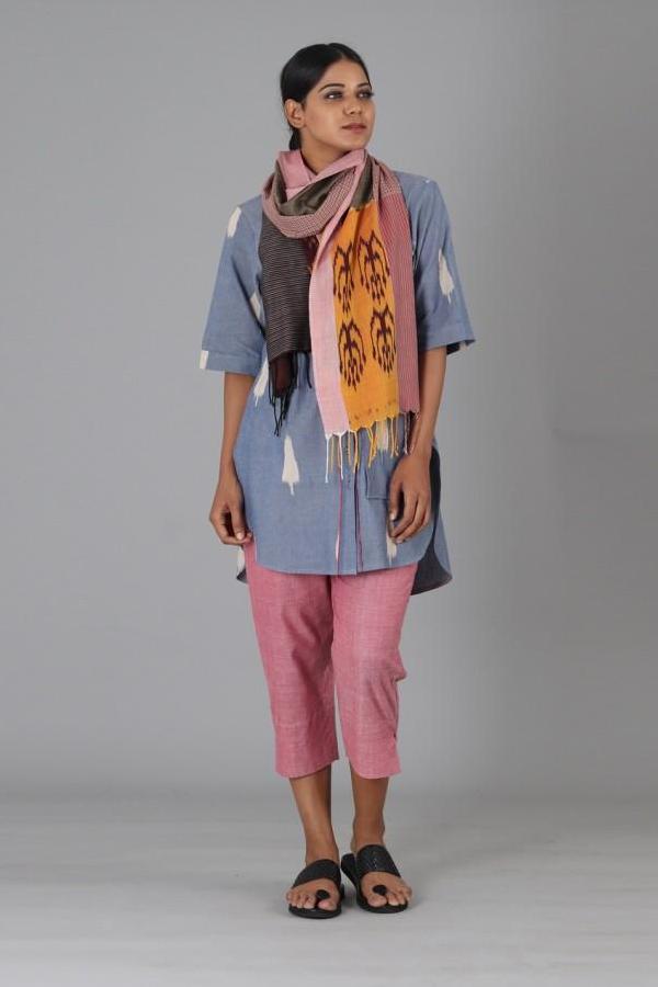 Light Pink Capri Trouser