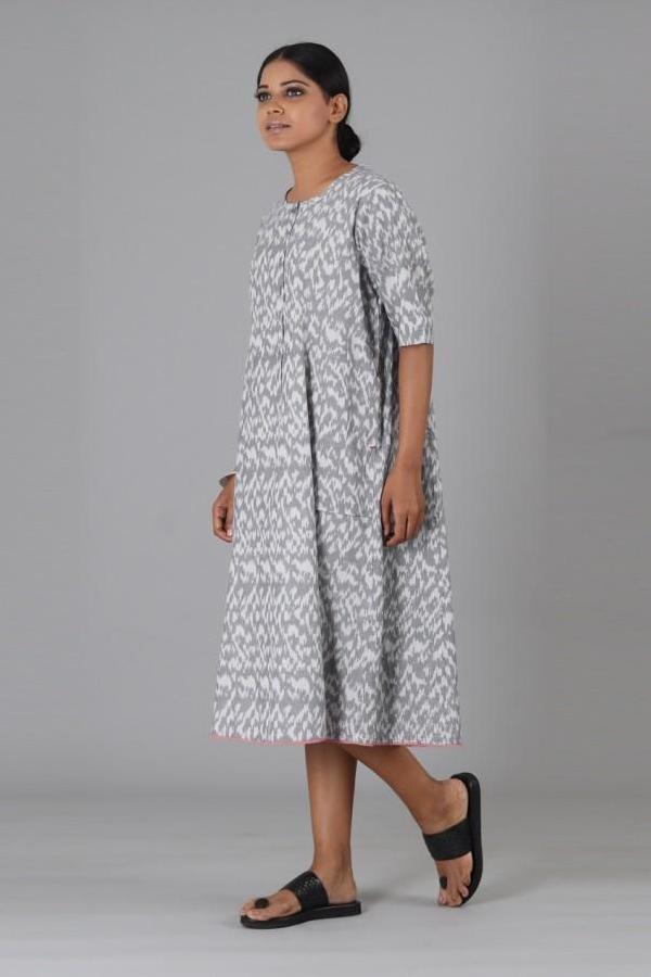 Mid Night Blue Fill Dress