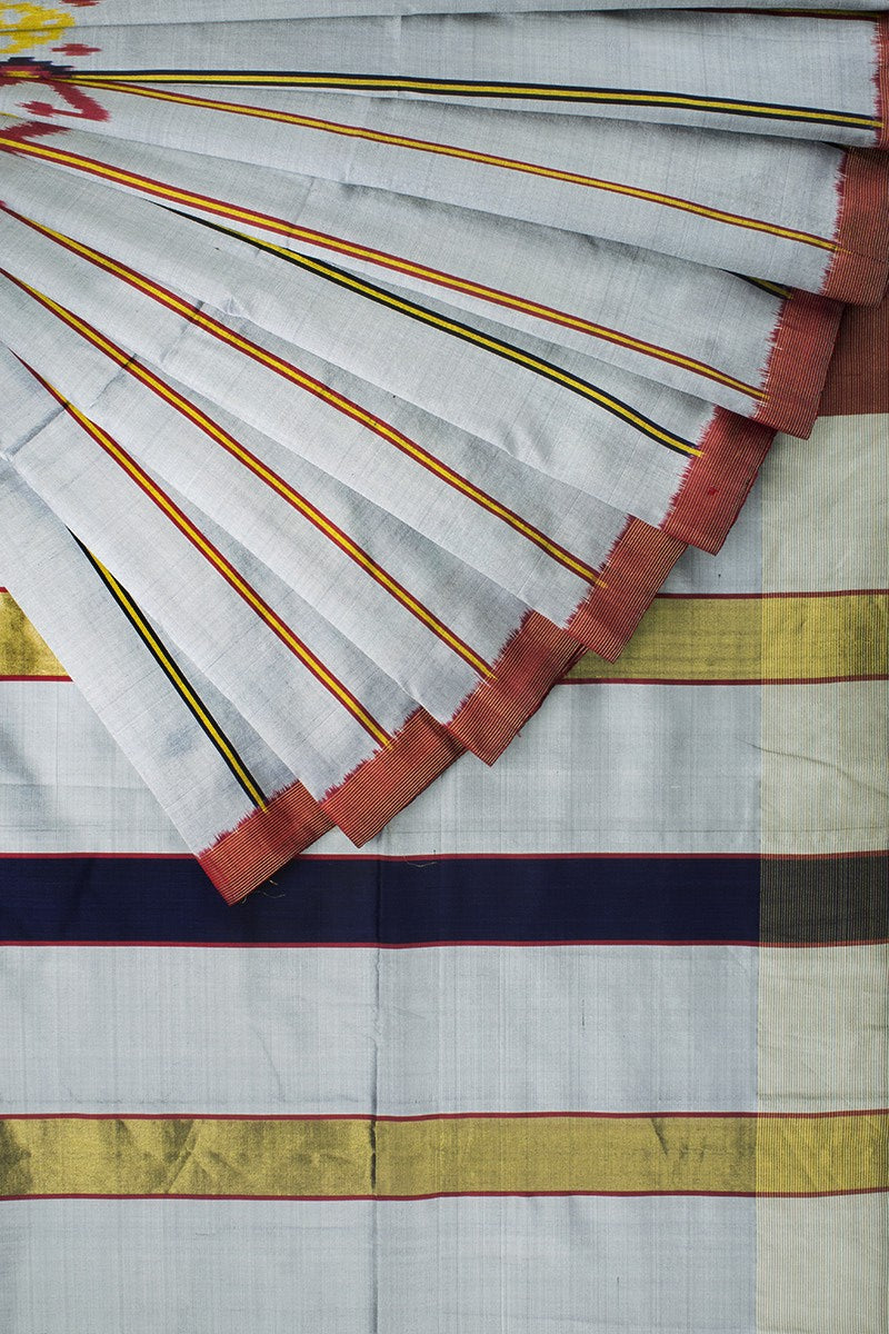 Gladiolas Silk Saree