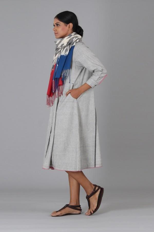 Grey Zig Zag Stole