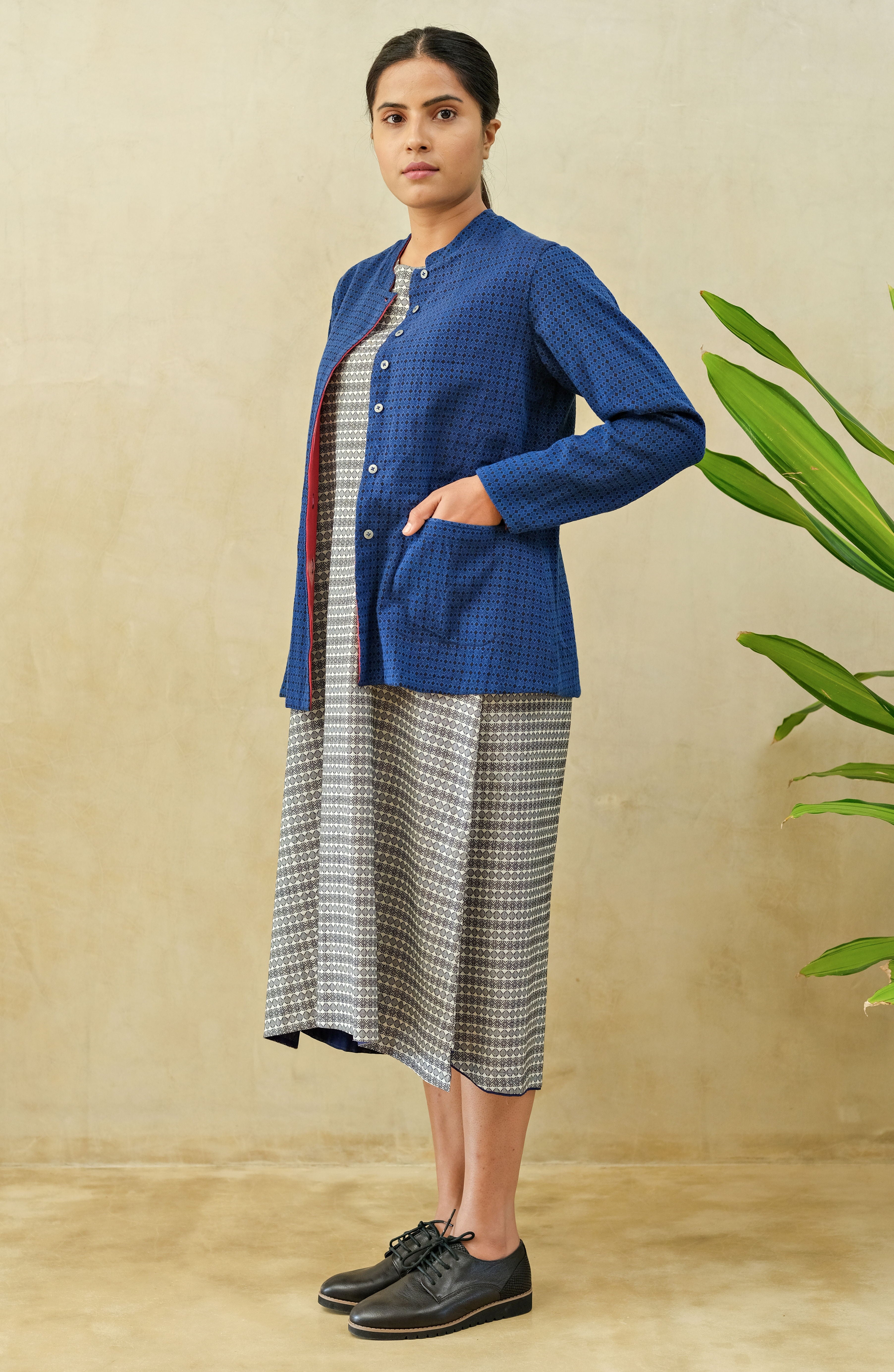 Azure Reversible Short Jacket