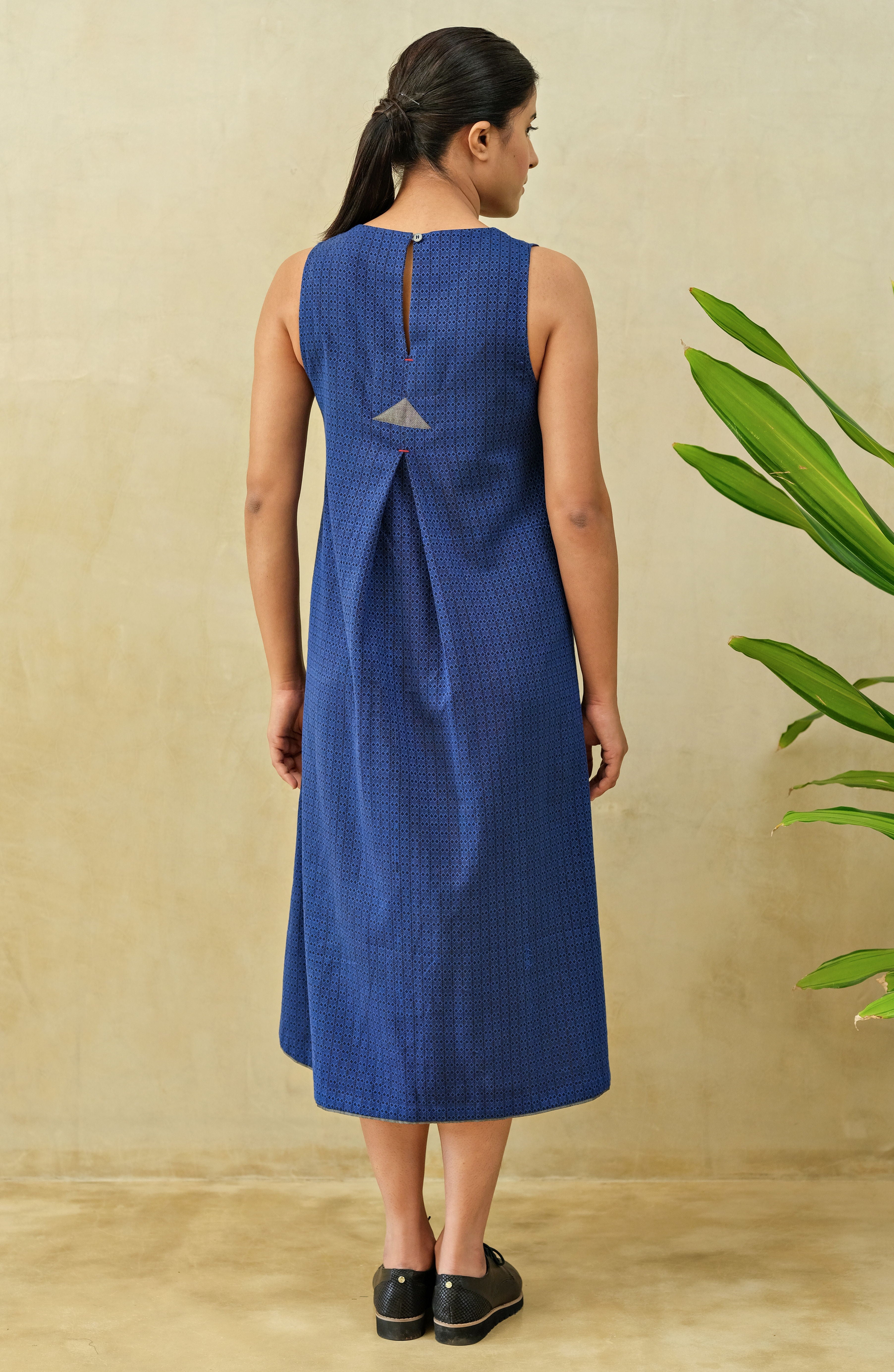 Azure Sleeveless Shift Dress