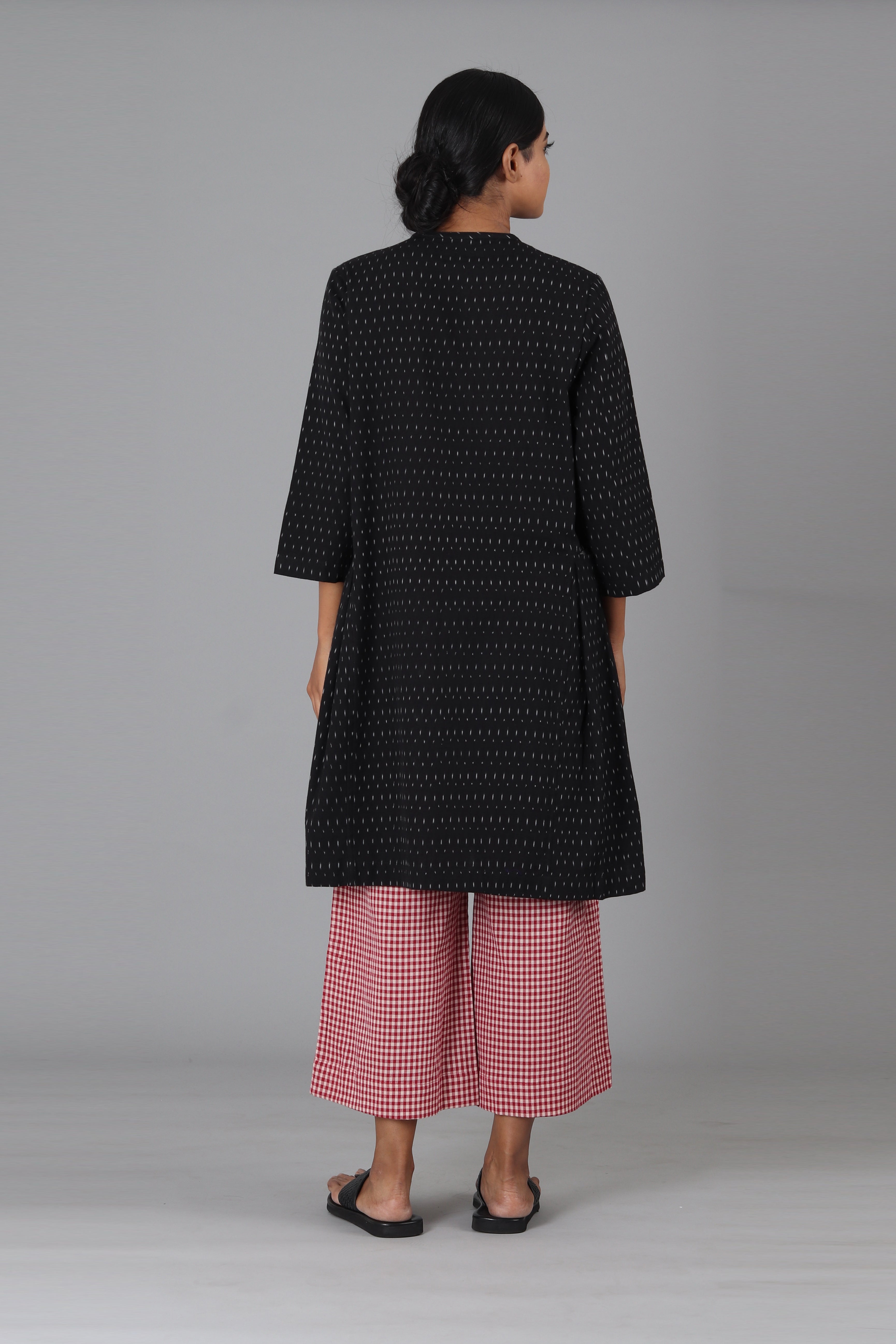 Black Drops Short Kurta