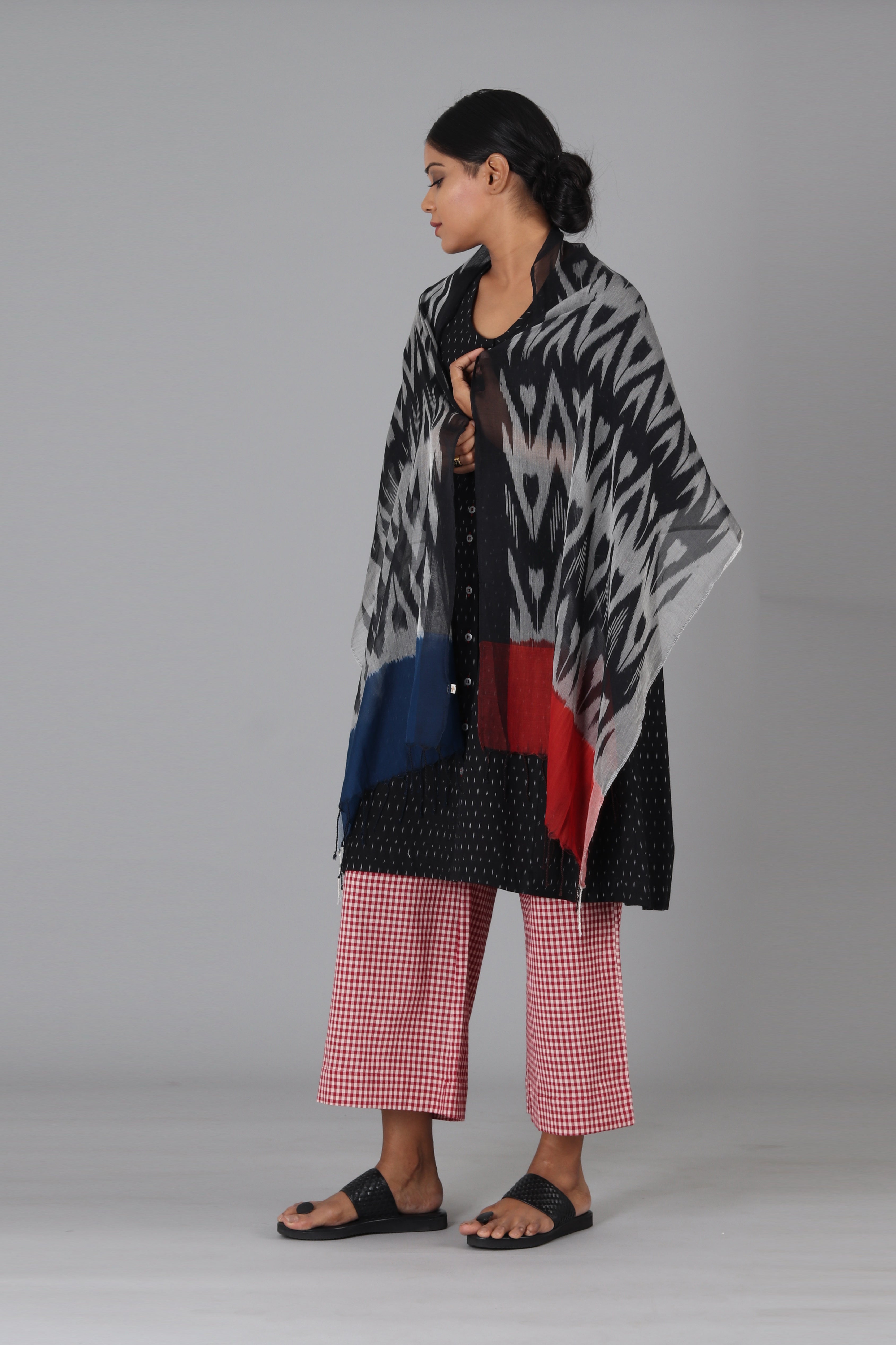 Black Drops Short Kurta