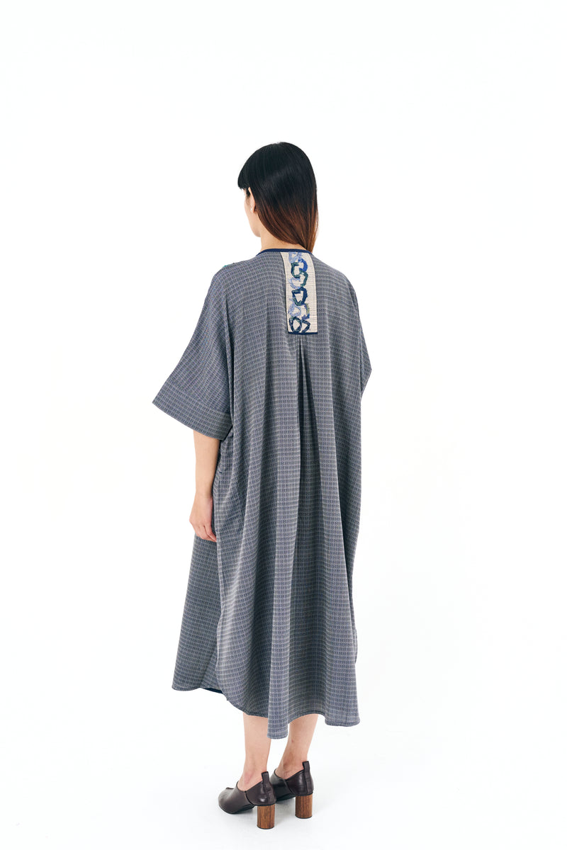 Blue Mirage Yoke Kaftan