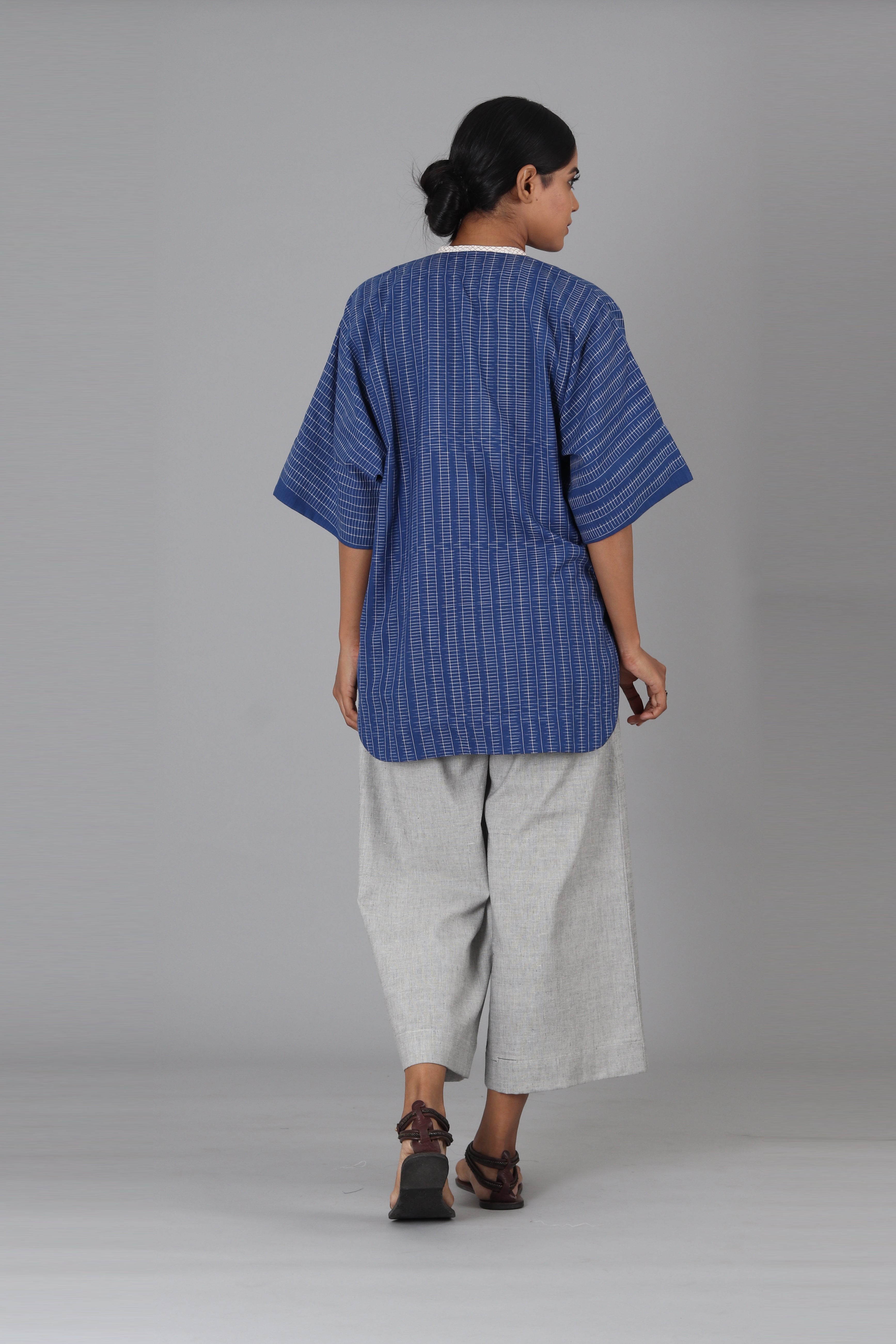 Blue Wire Kimono Jacket