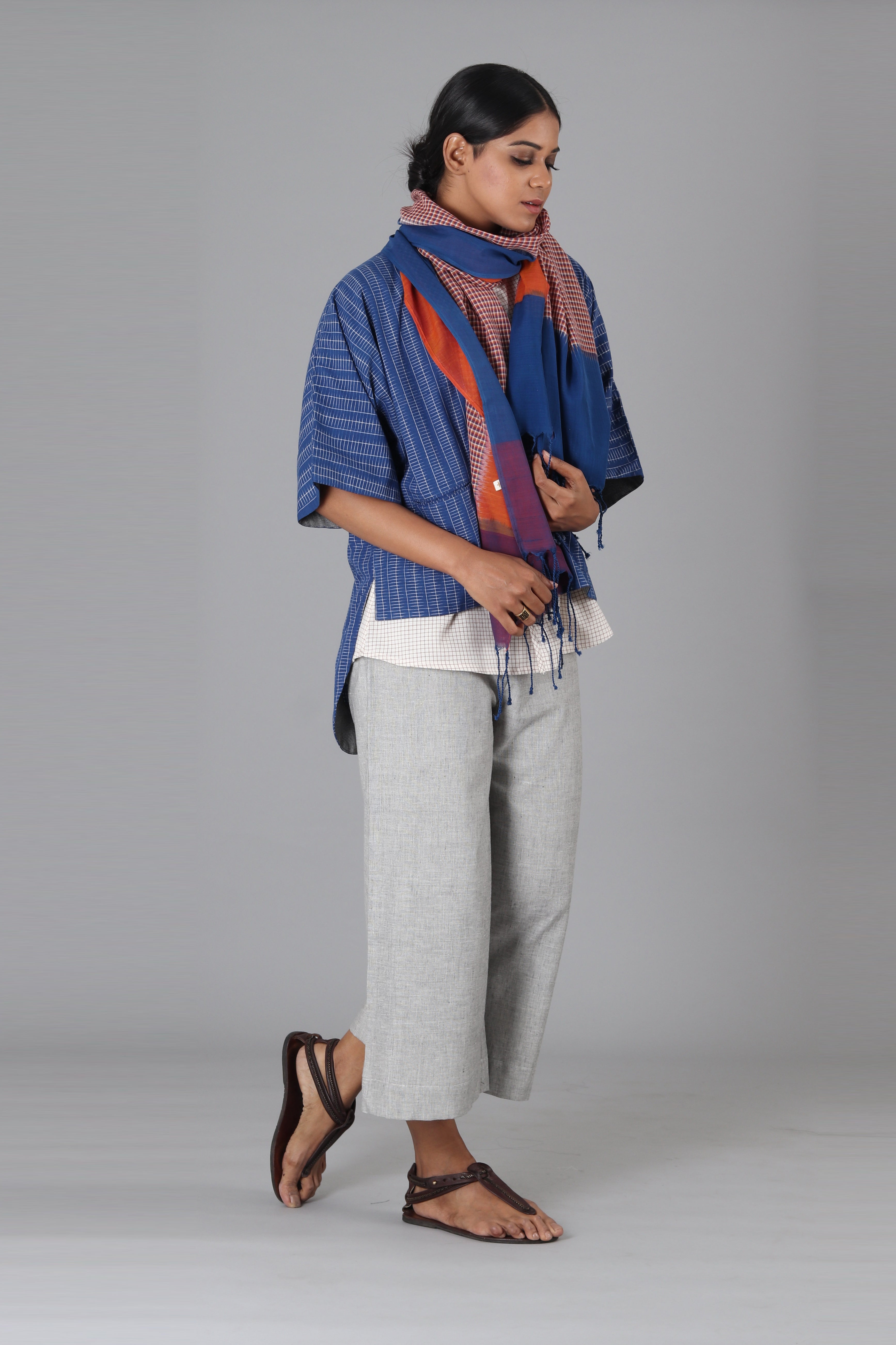 Blue Wire Kimono Jacket