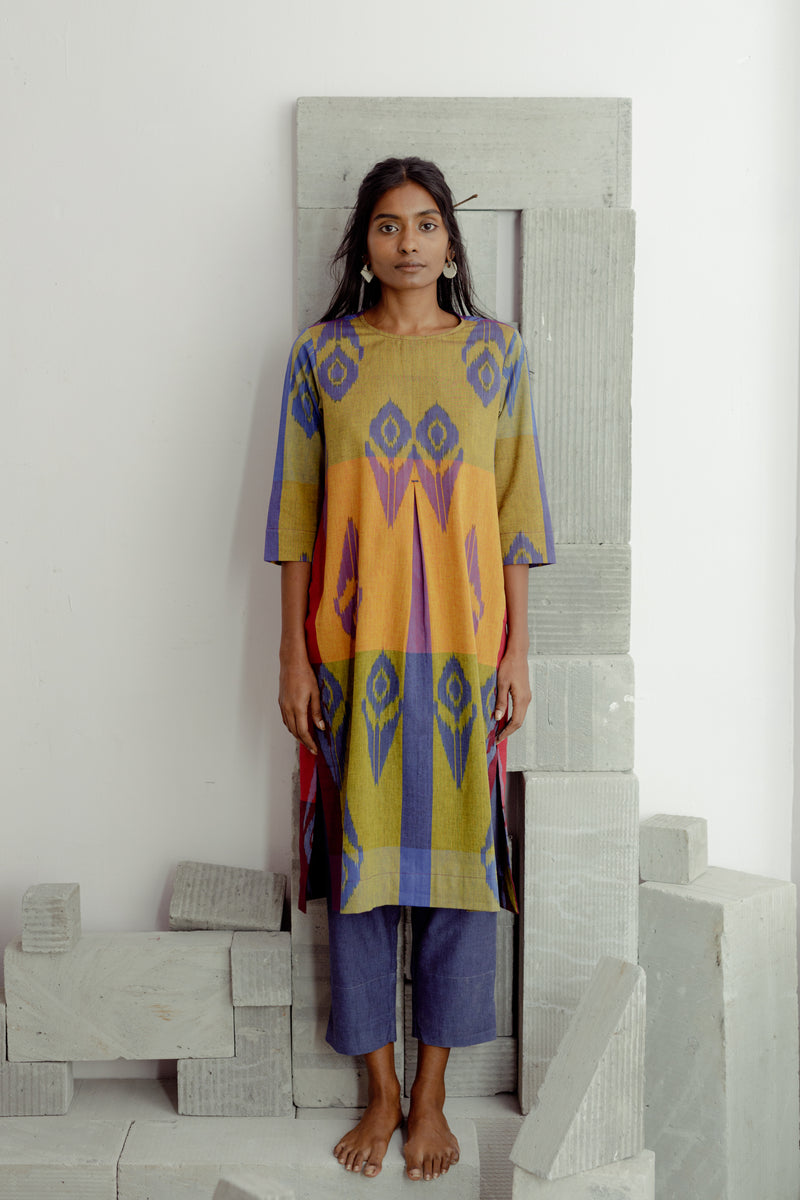 Bougainvillea Pleat Kurta