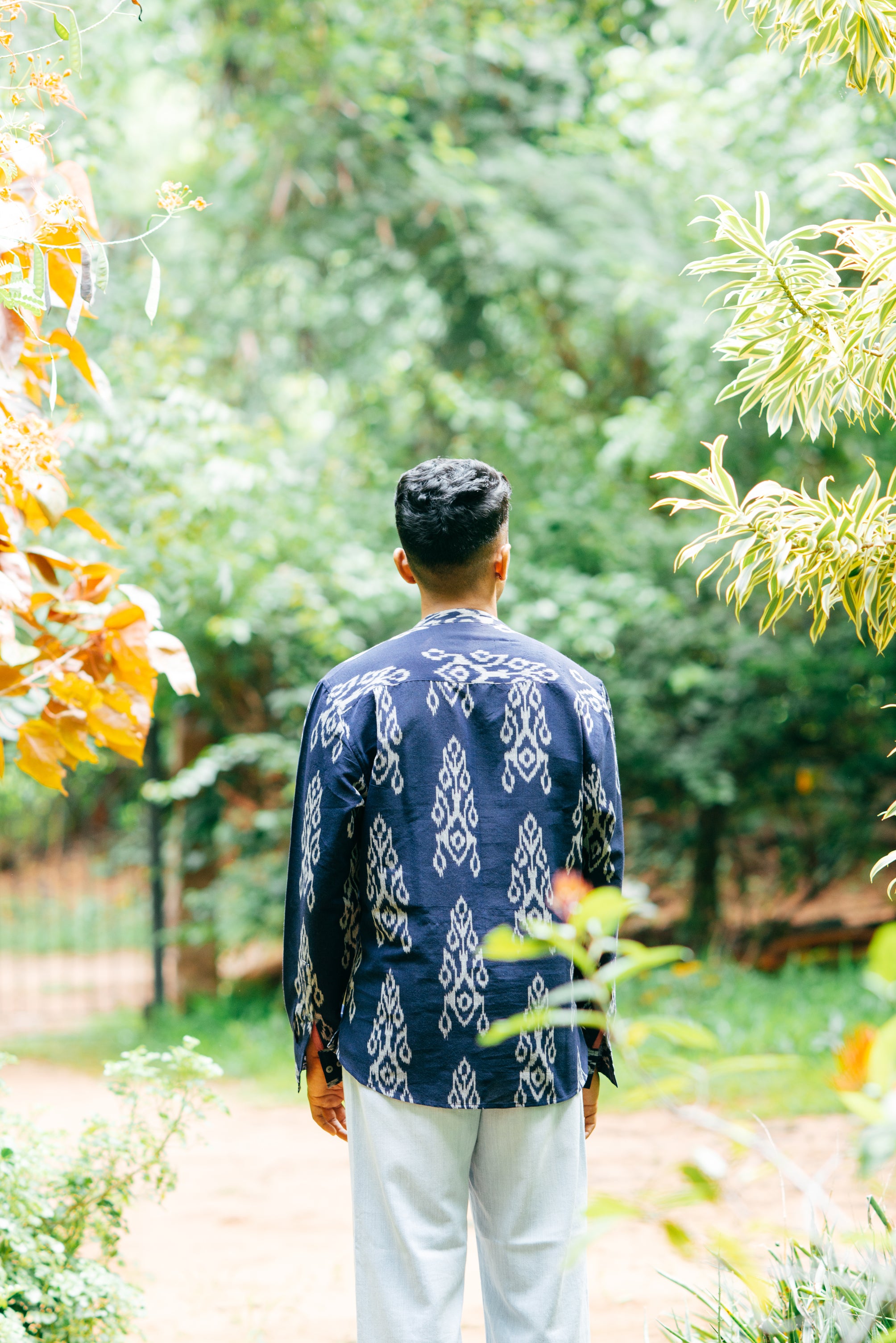 Cobalt Woolen Button Shirt