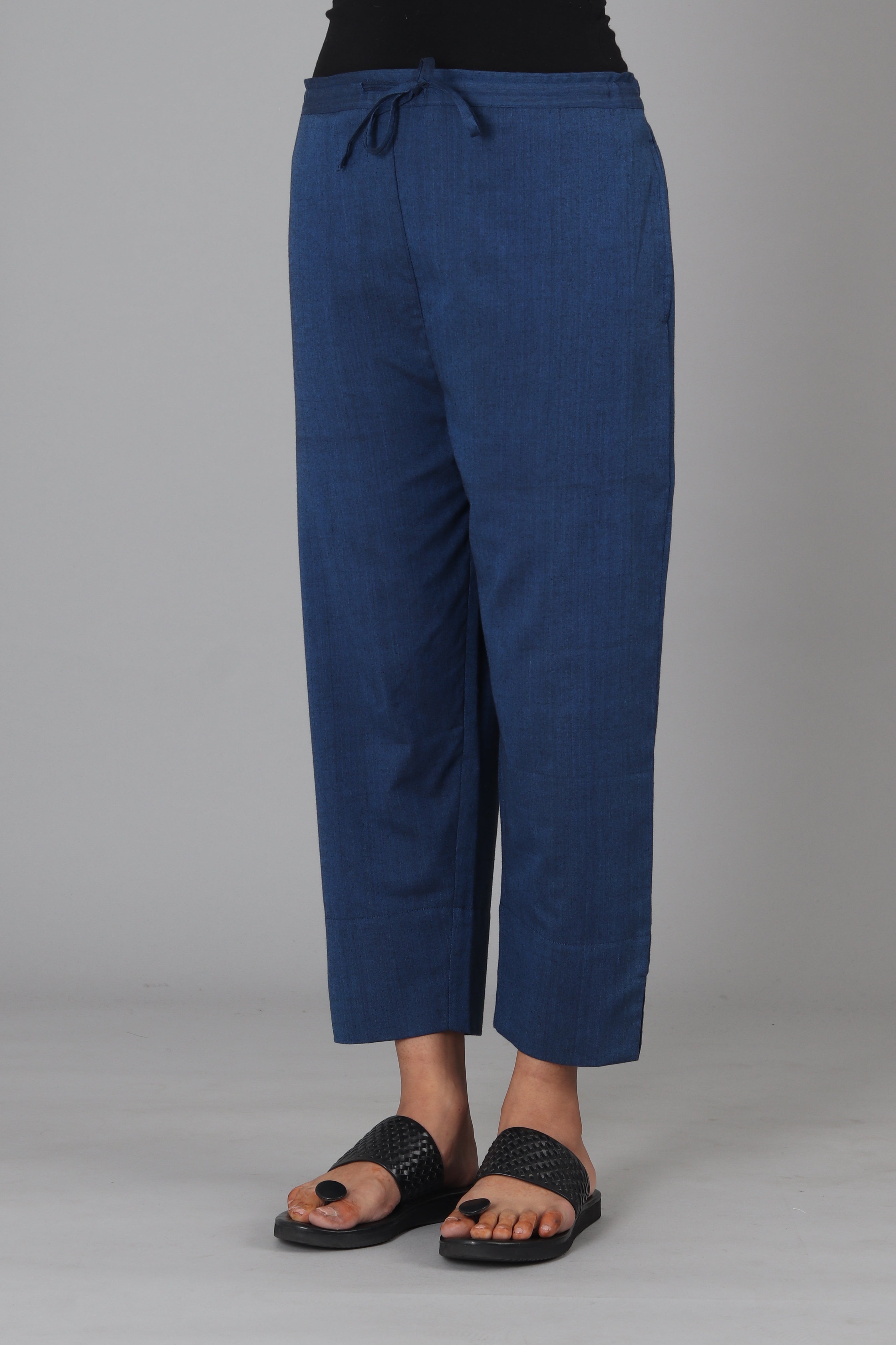 Deep Blue Capri Trouser