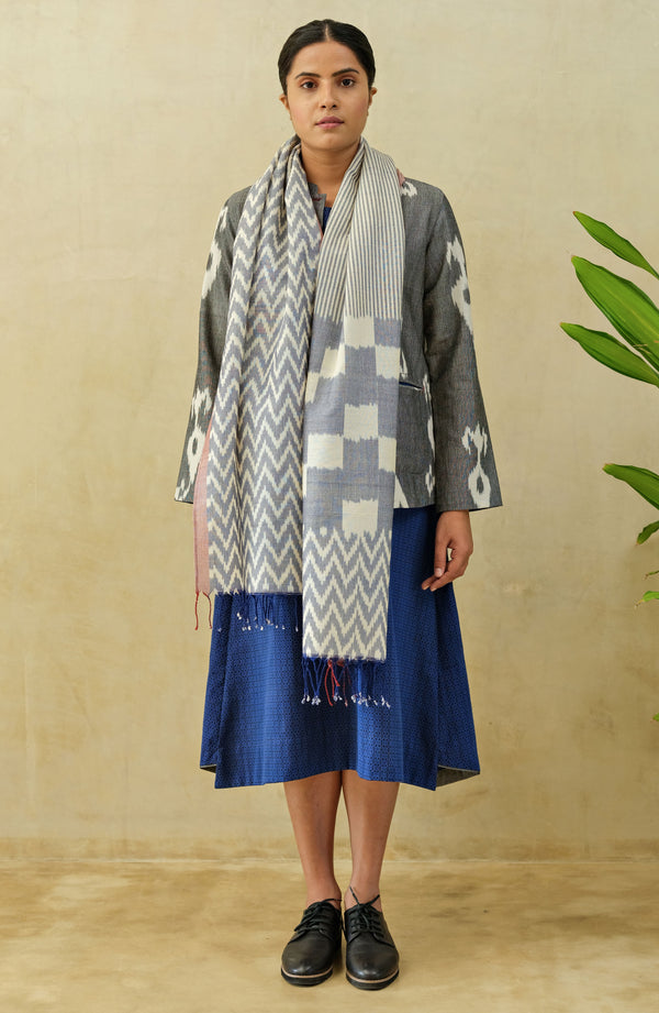 Grey Frostbite Woolen Short Jacket