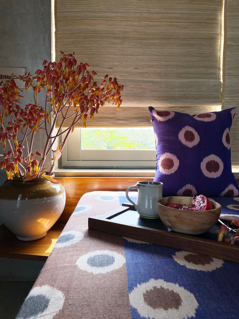Plum Polka Cushion Cover