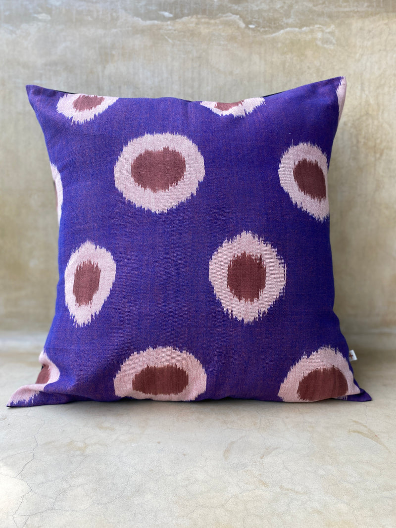 Plum Polka Cushion Cover