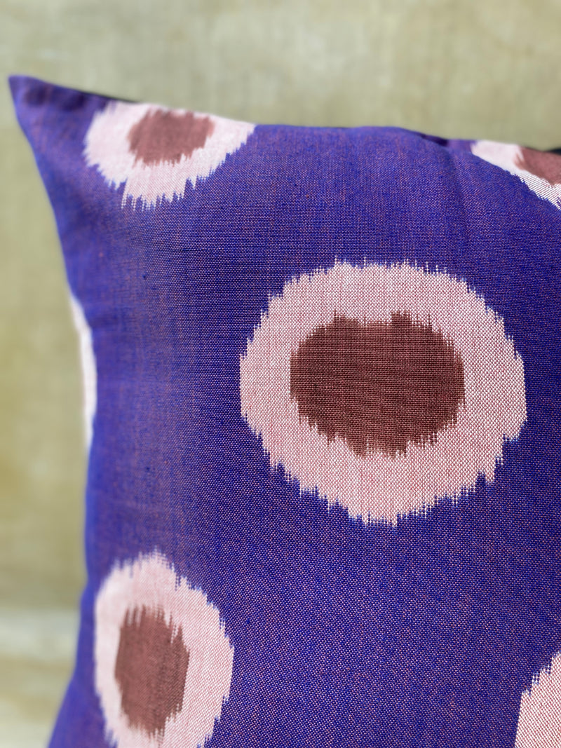 Plum Polka Cushion Cover