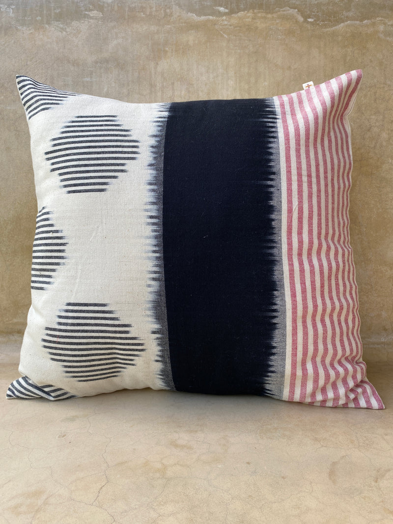 Blue & Black Stripe Vision Cushion