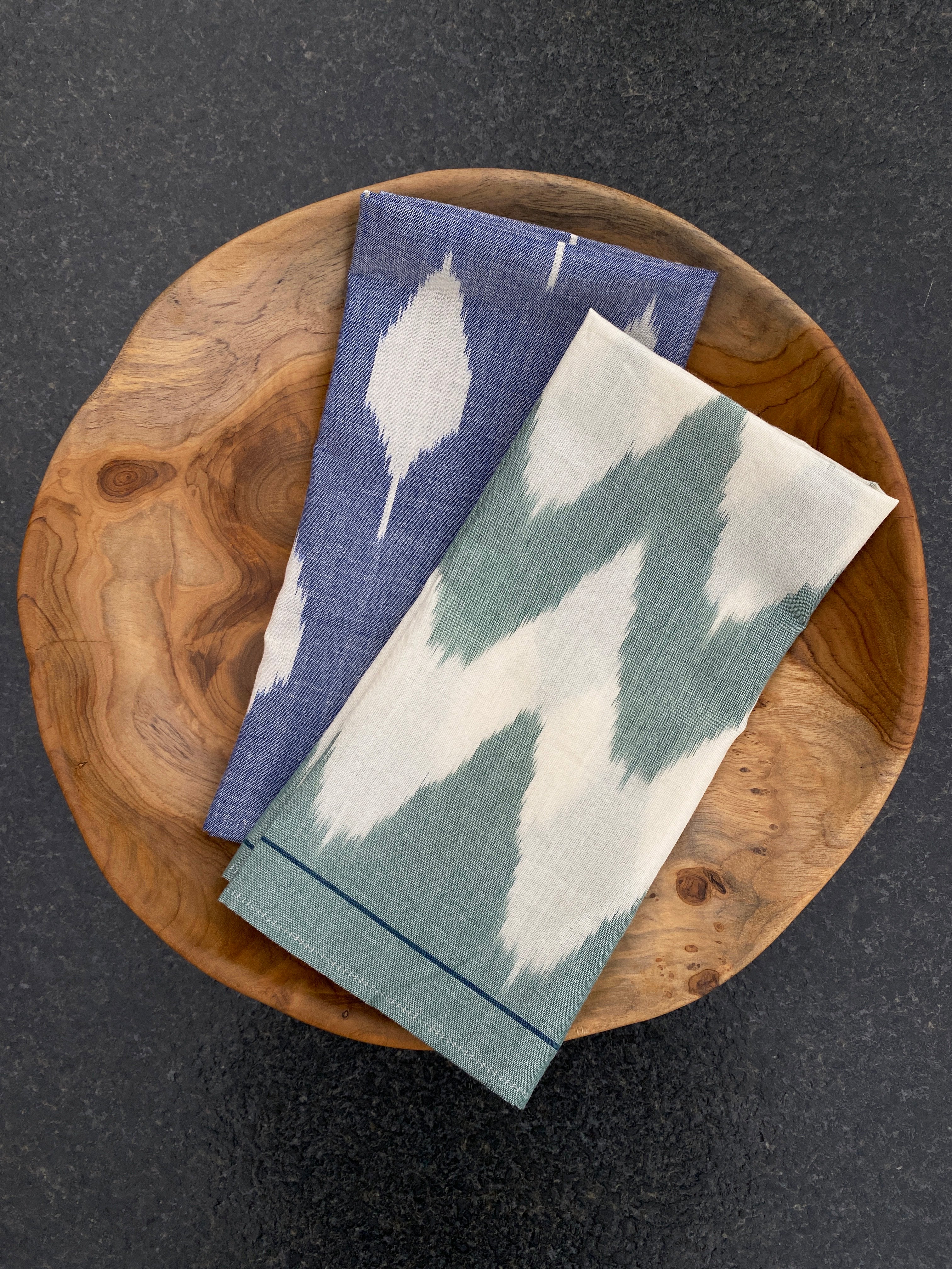 Blue Leaf Napkin (Set Of 4)