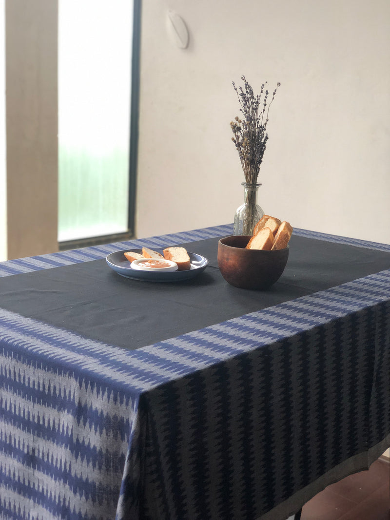 Blue Heart Beat Table Cover