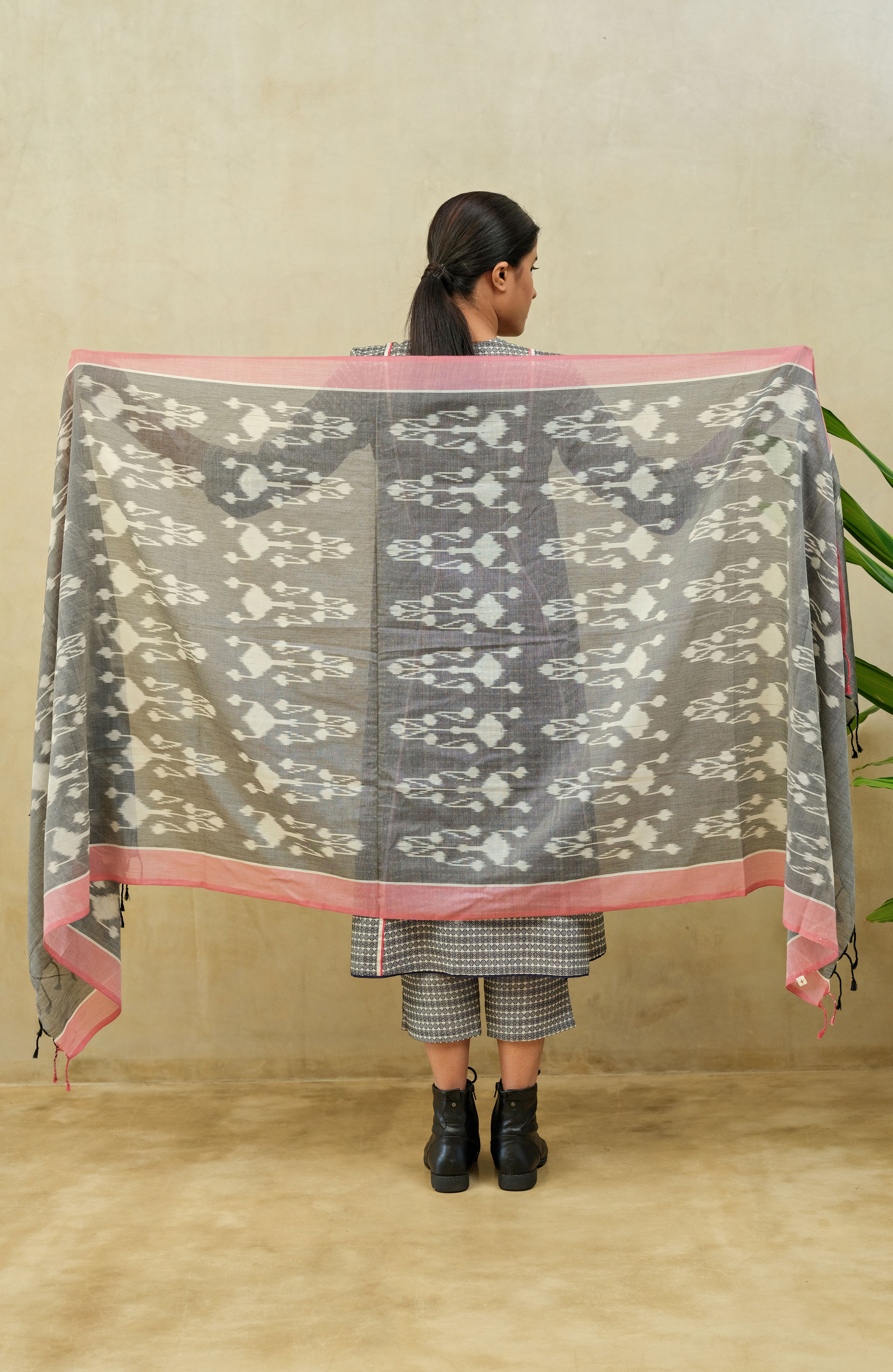 Grey Ash Dupatta